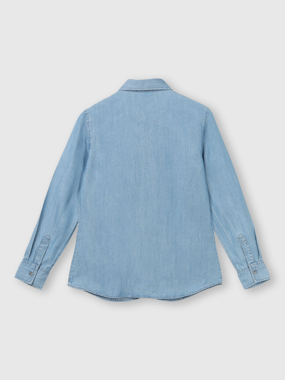 Lyocell Long Sleeve Denim Shirt image number 2