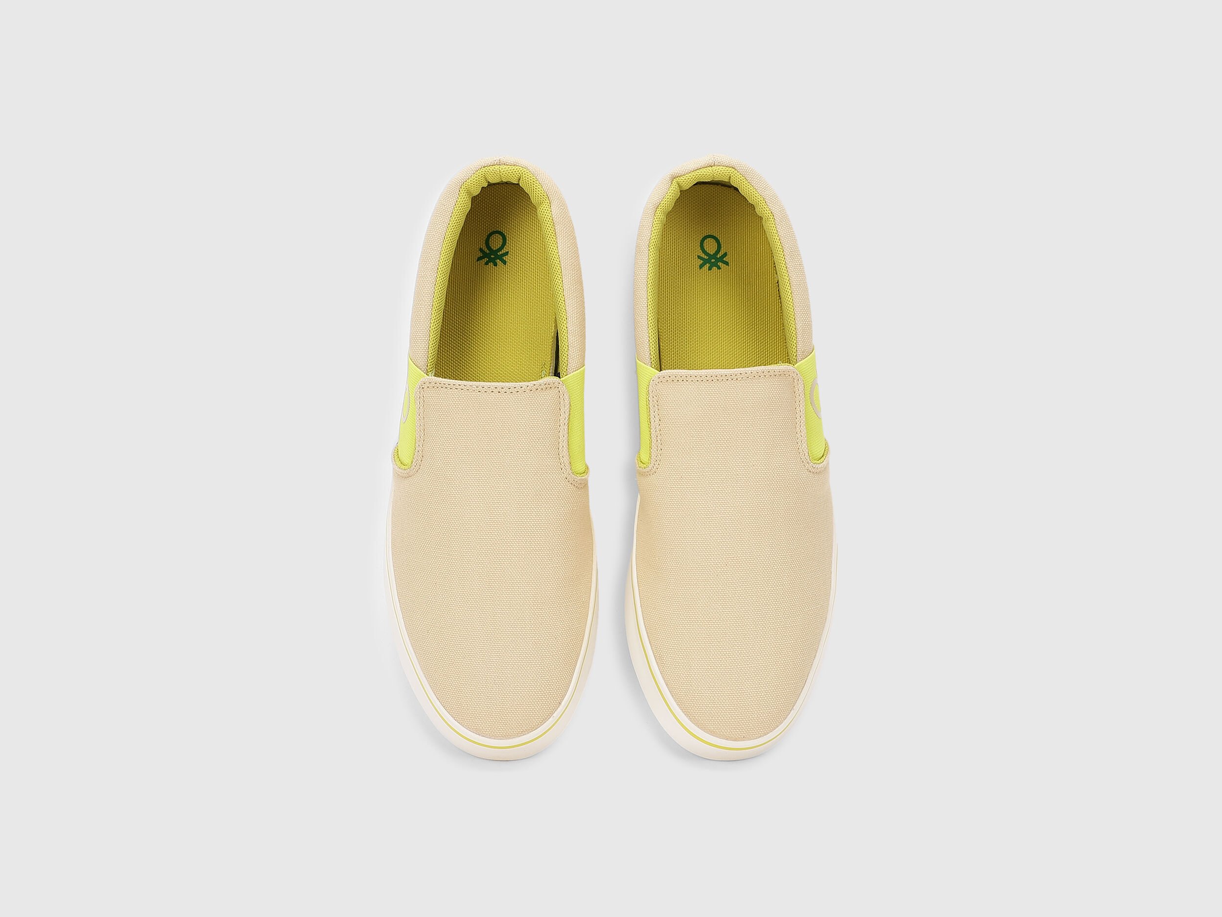 Yellow slip on shoes on sale