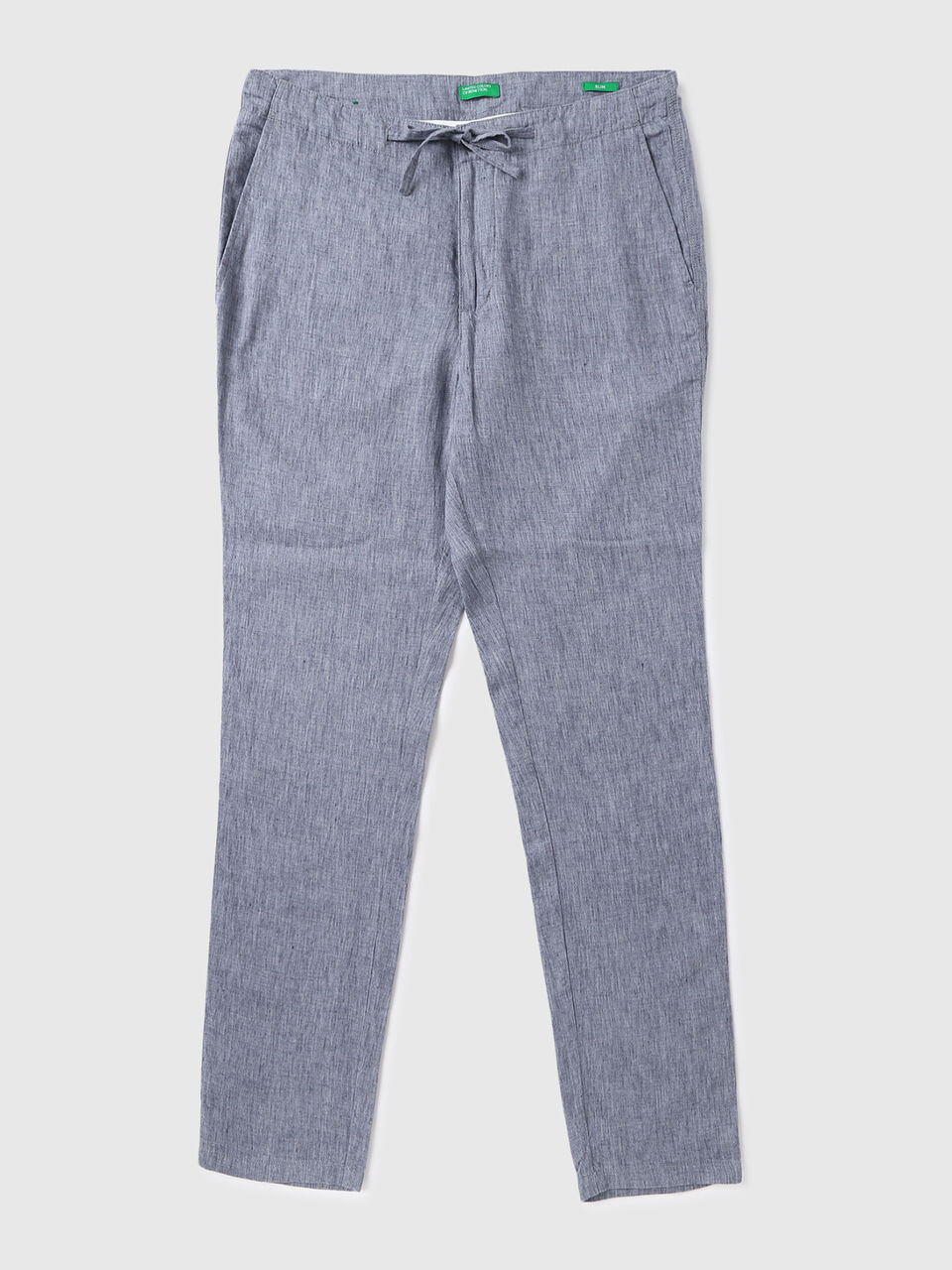 Mid Rise Slim Fit Lyocell Linen Trouser-Solid image number 1
