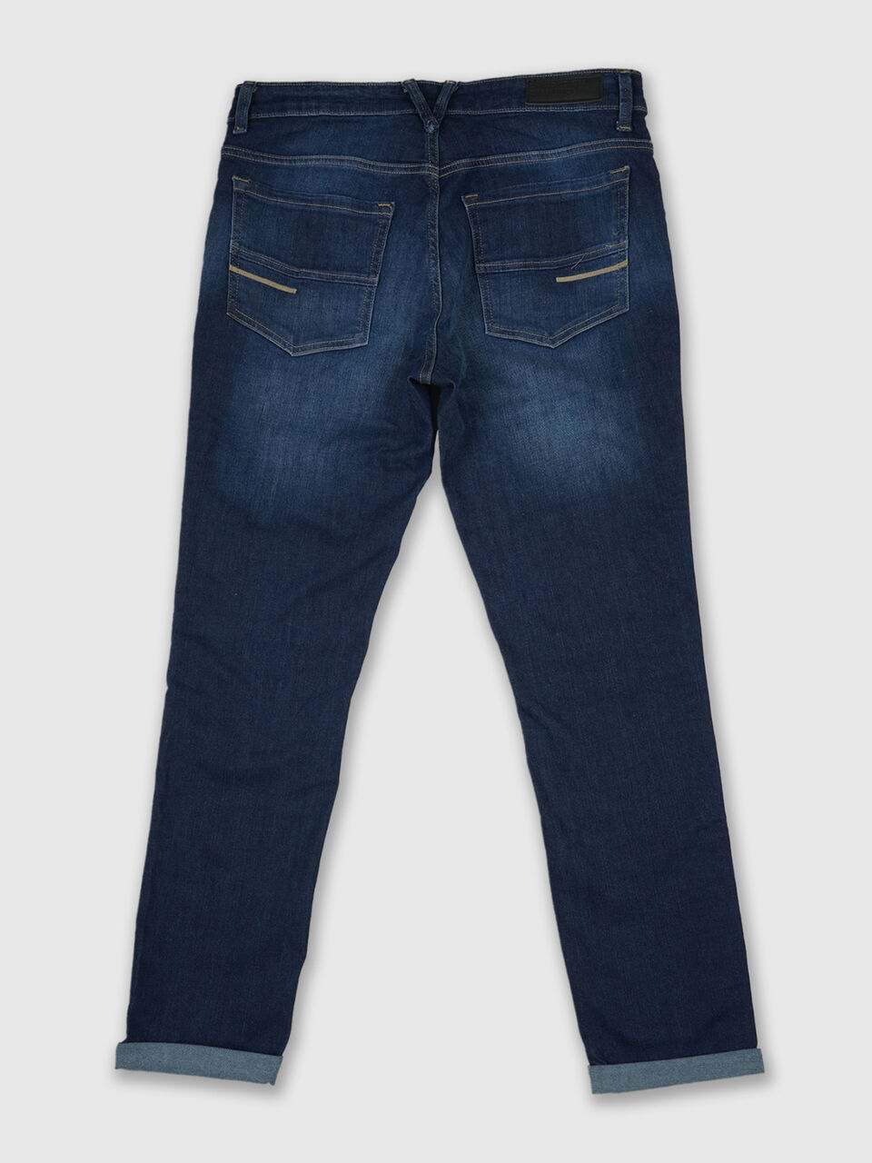 Skinny Fit Mid Blue Boomerang Jeans image number 2