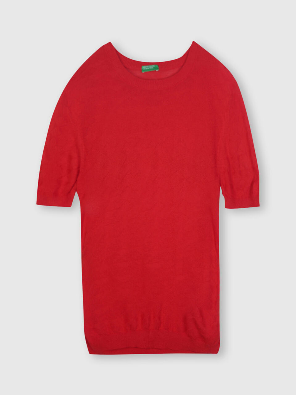 Viscose Textured Scoop Neck Solid Top image number 1