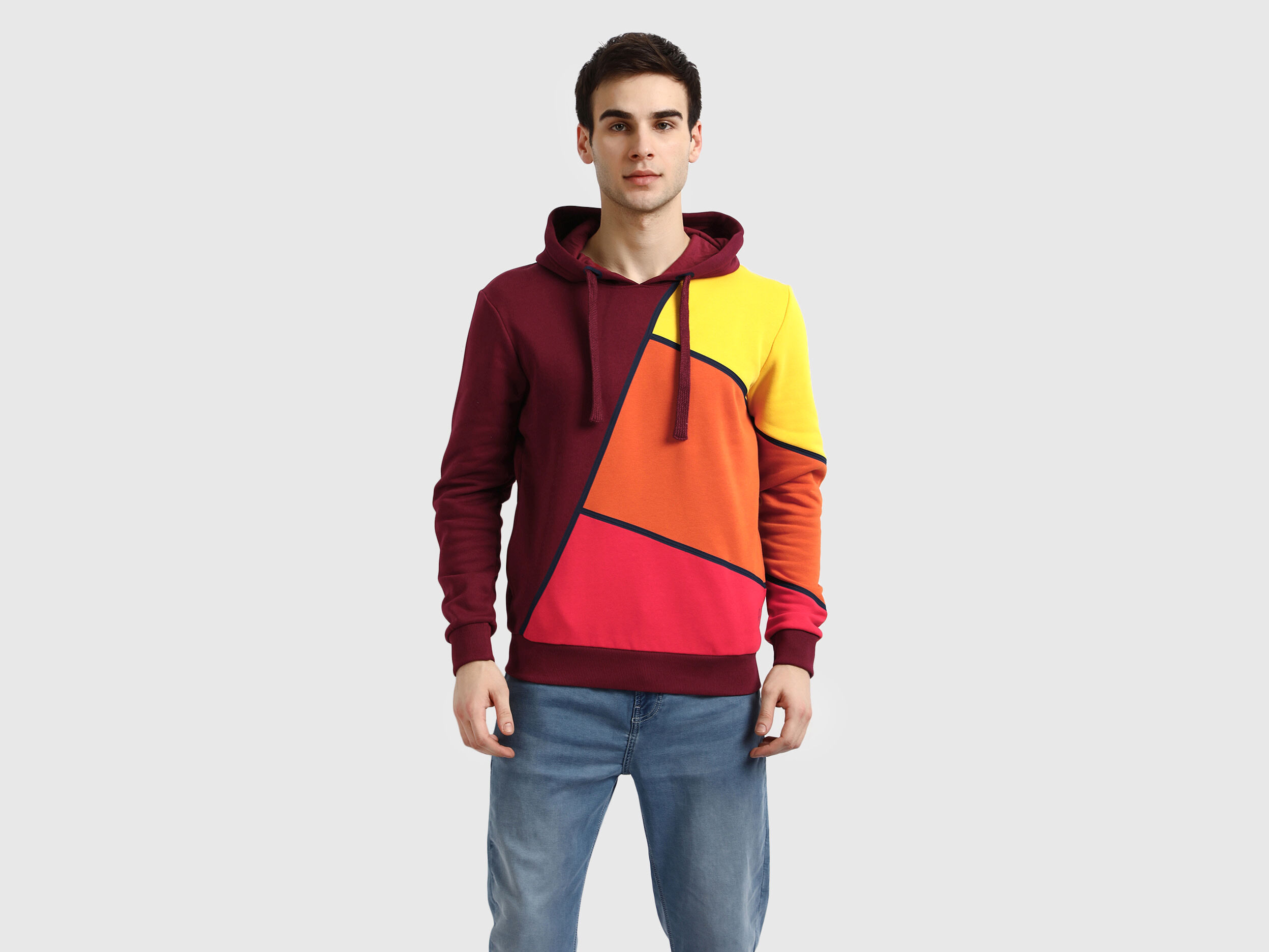 Colour blocking sweatshirt cheap