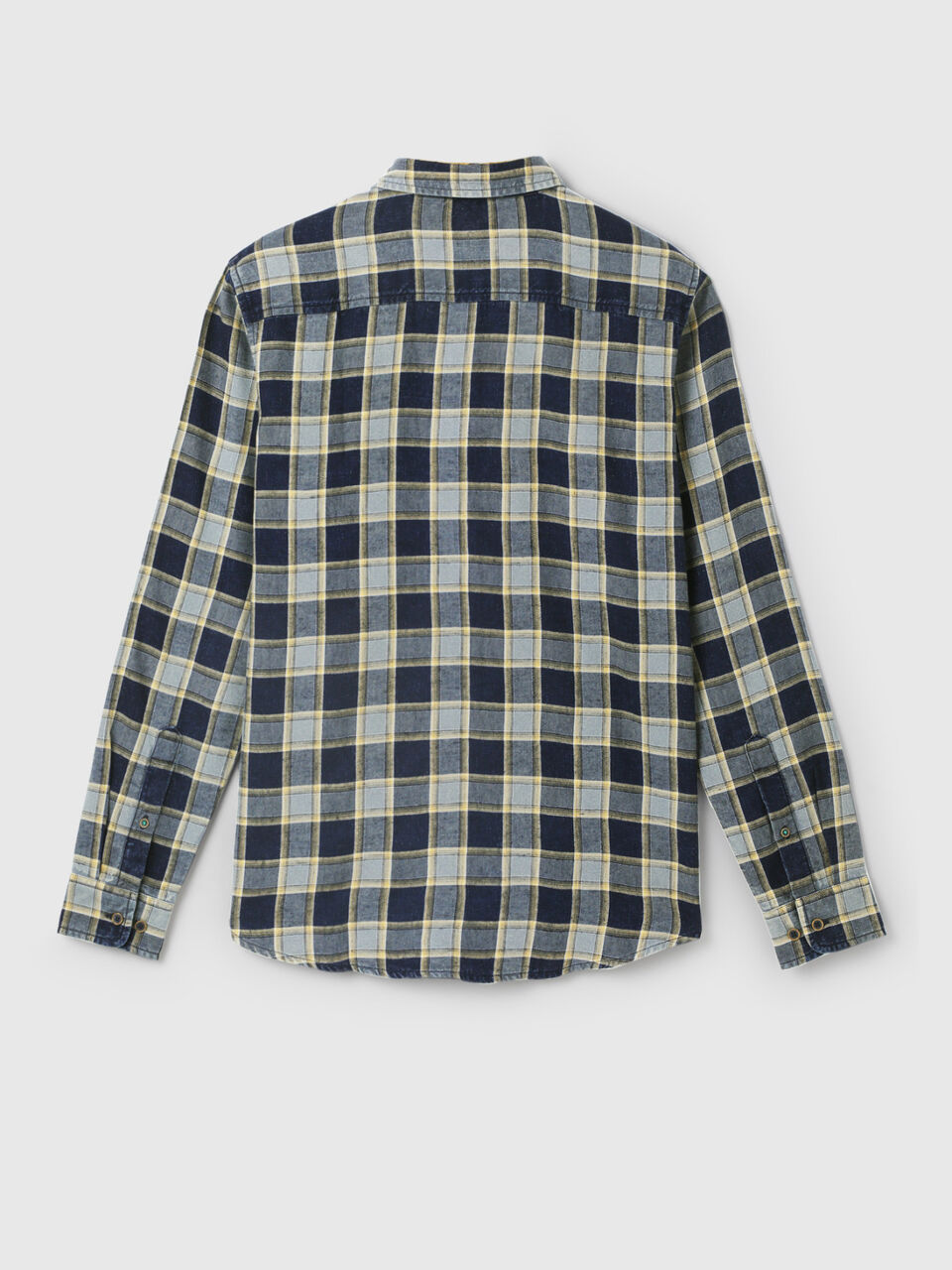 F/S MELANGE SHADOW CHECK SHIRT image number 2
