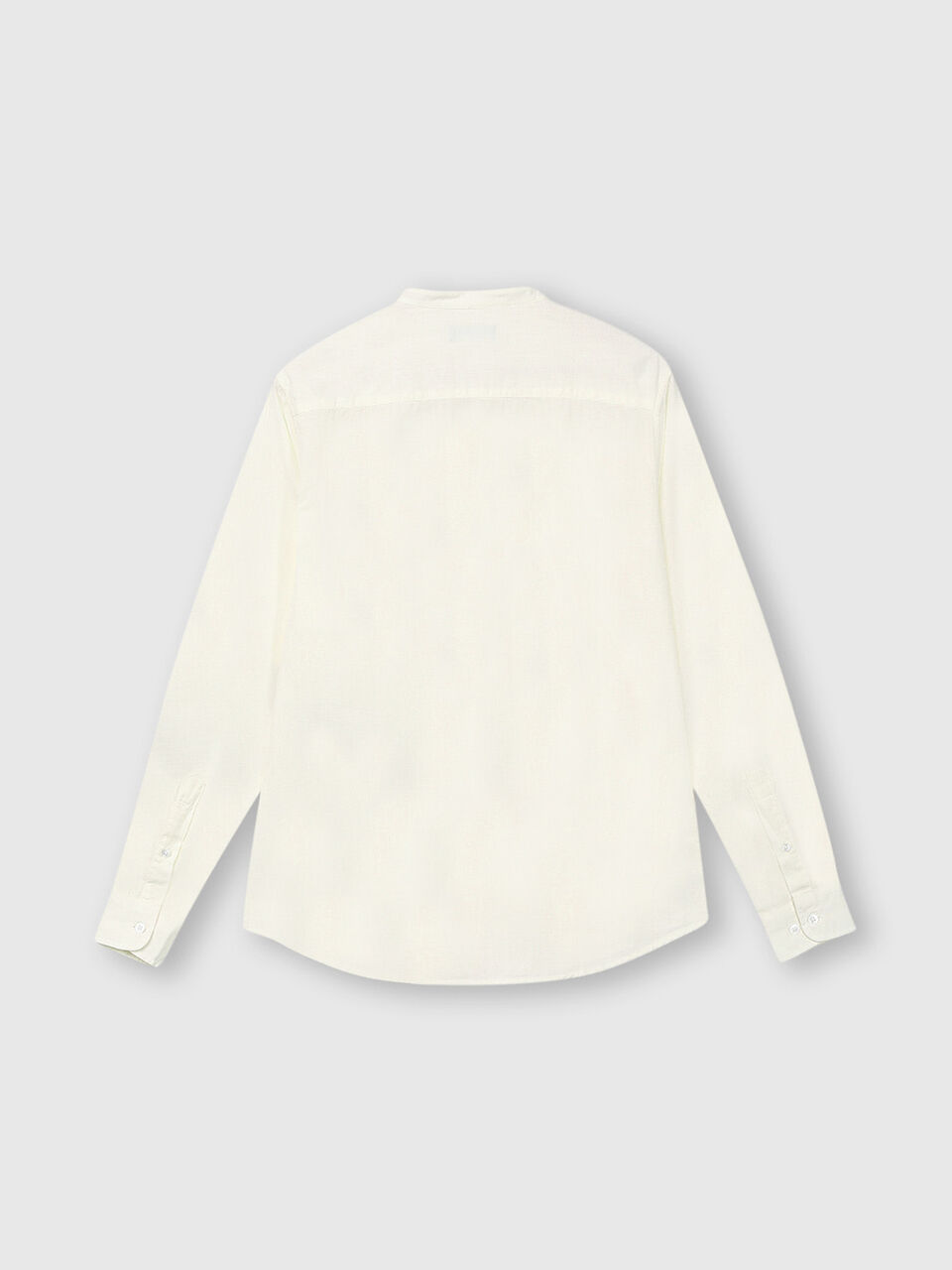Slub Mandarin Collar Shirt image number 2