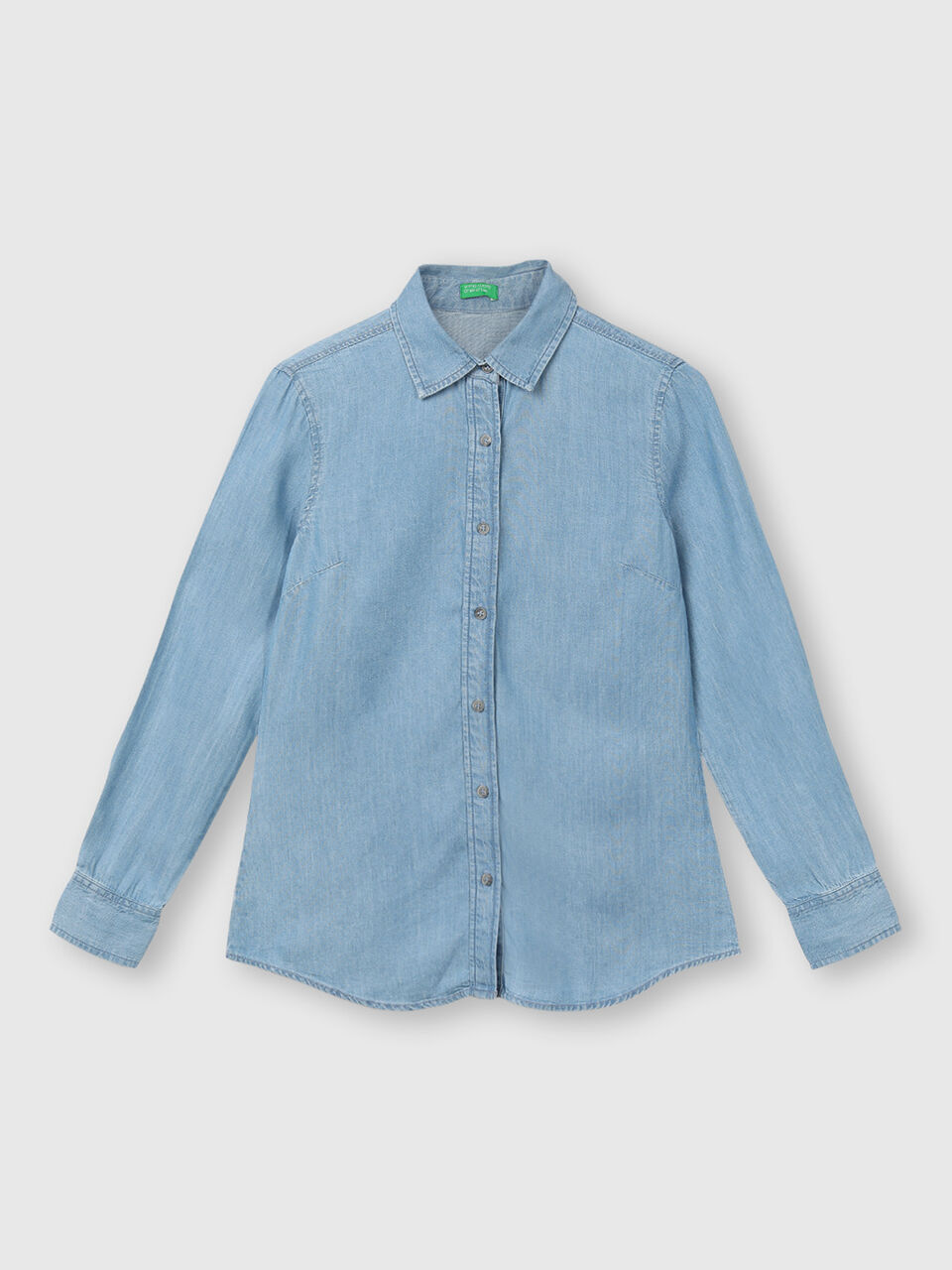 Lyocell Long Sleeve Denim Shirt image number 1