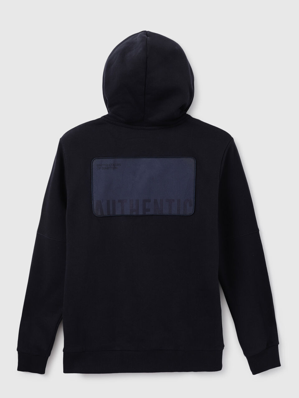 F/O NEON ZIPPER DENIM PATCH HOODIE image number 2