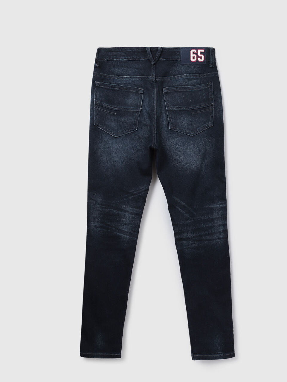L CROTCH FITDK BLUE FLEECE JEANS image number 2