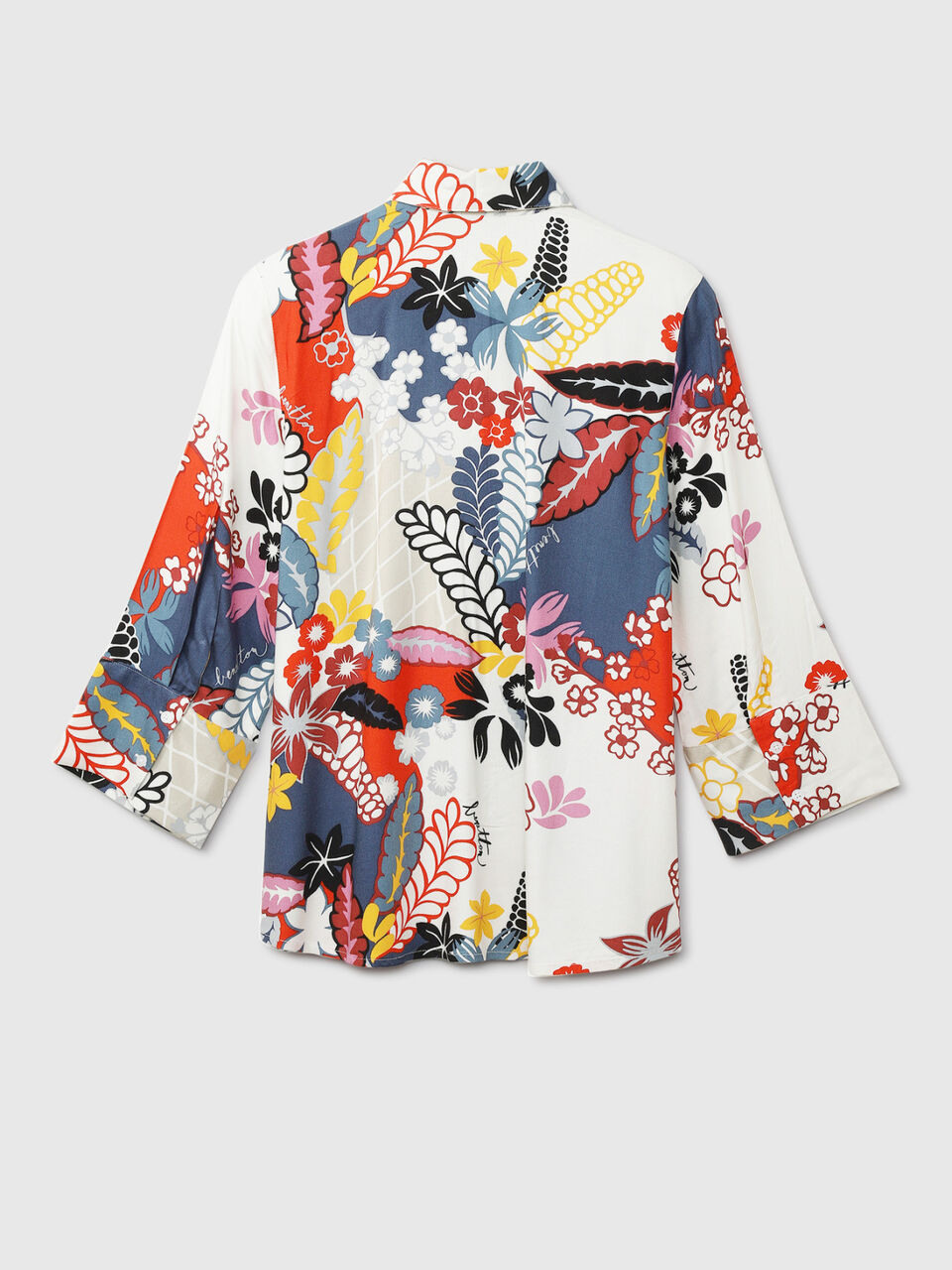 3/4 TH SLEEVE WIDE CUFF AOP SHIRT image number 2