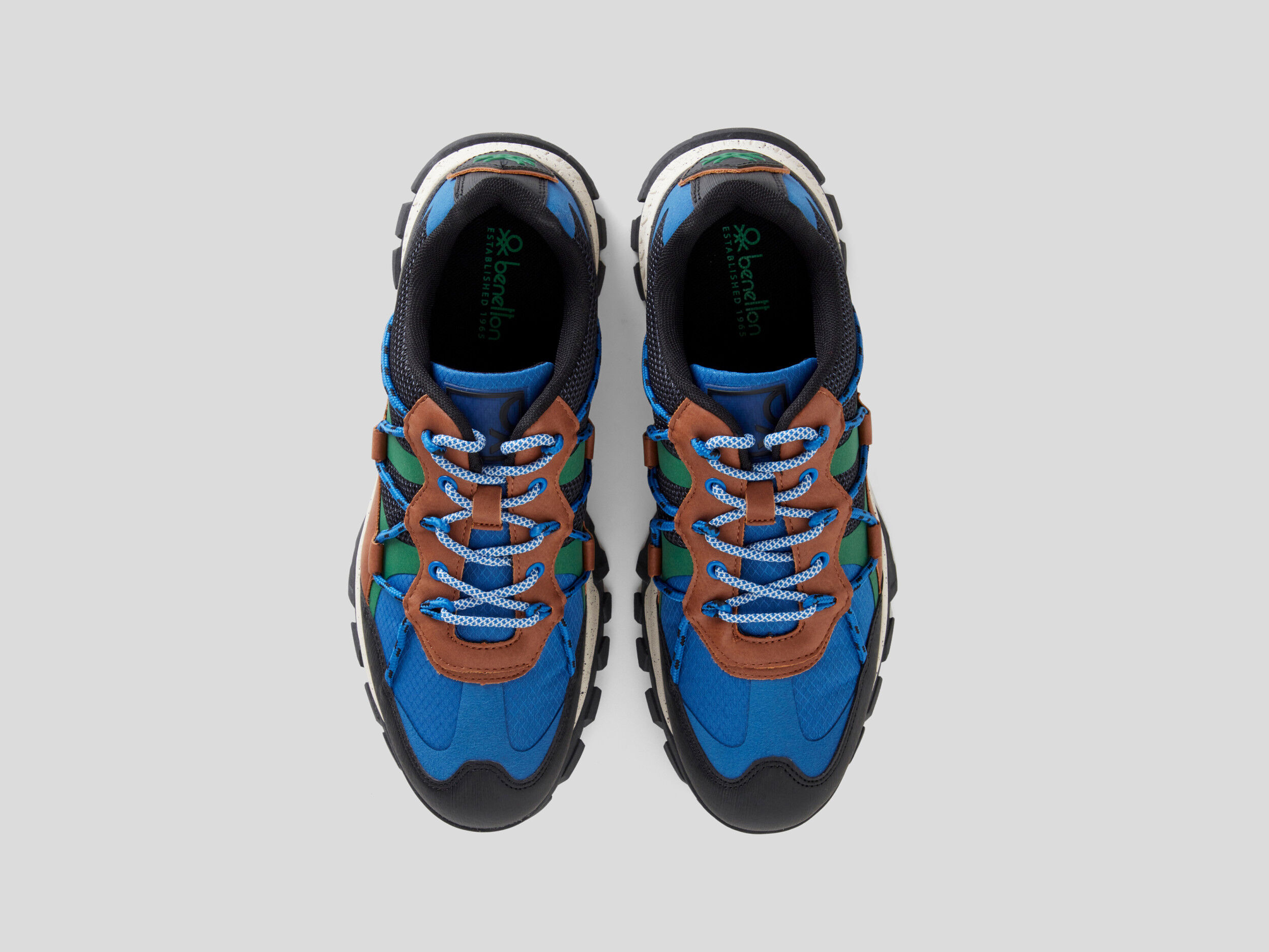 Men Colorblock Lace-Up Shoes - Multi-color | Benetton