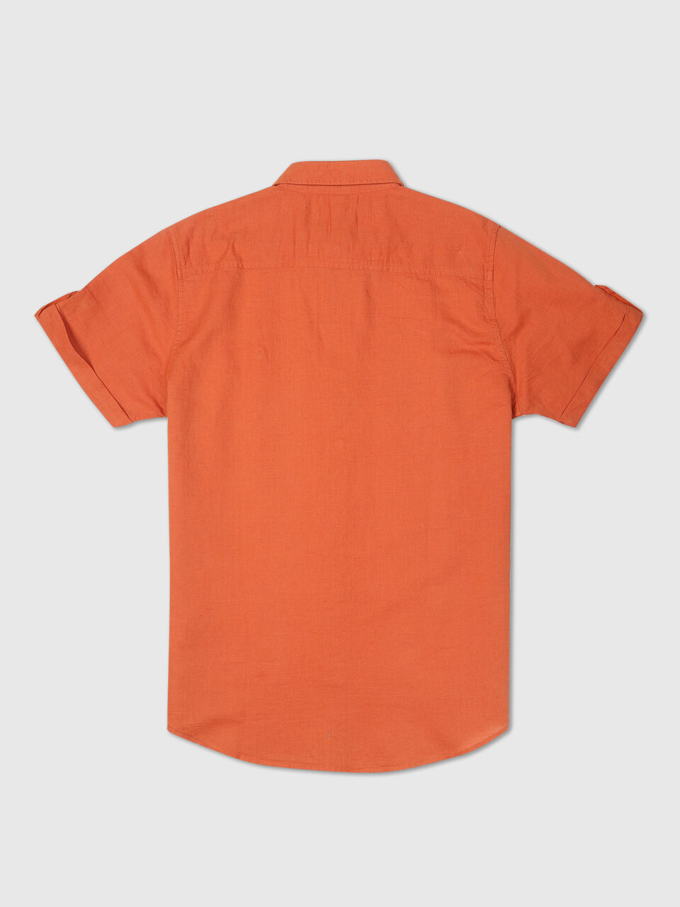 Half Sleeves Linen Regular Collar Shirt image number 2