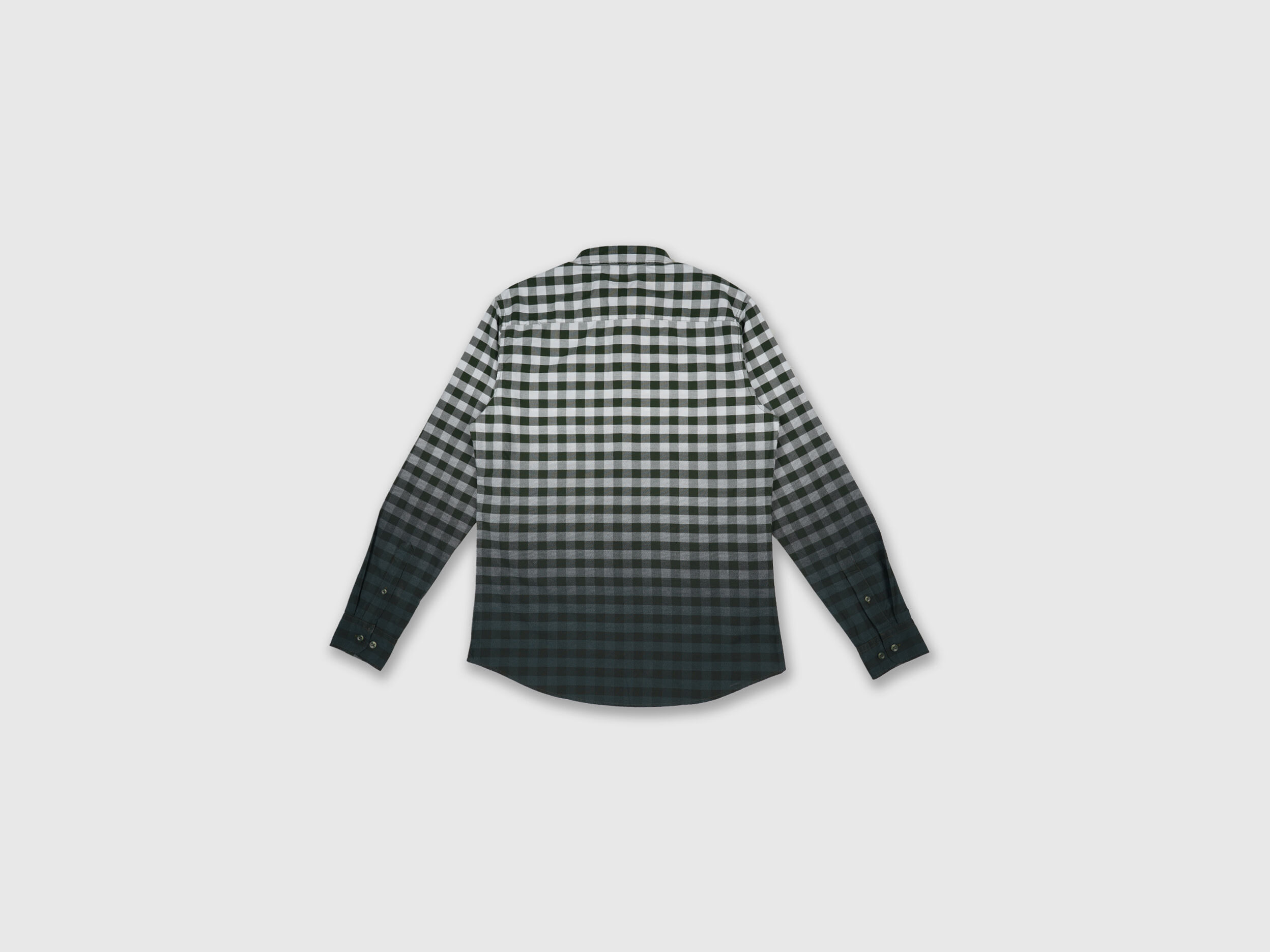 【ANGLAN】Ombre Check Hood Shirt Shirt - ANGLAN