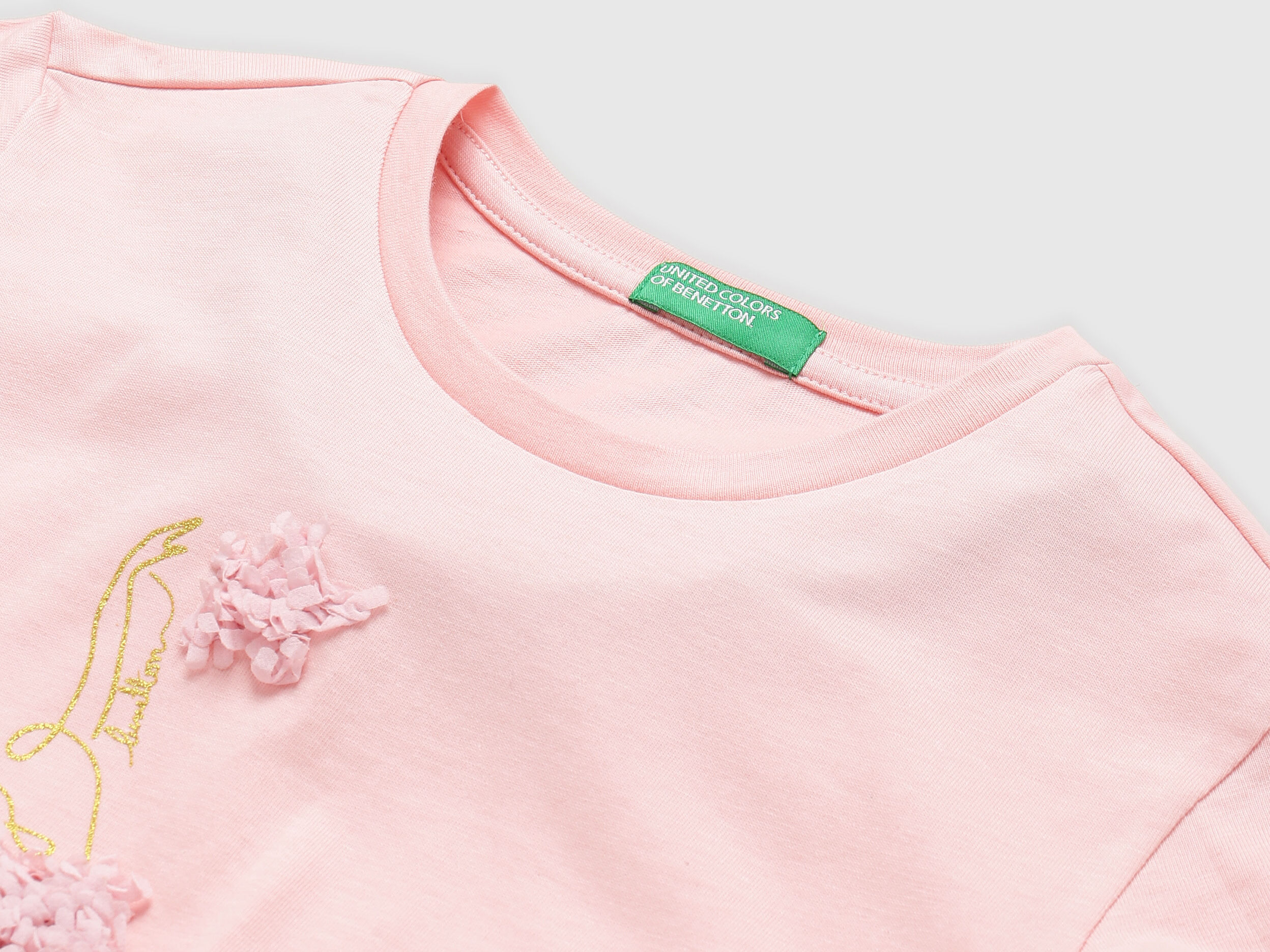 Girls Ballerina Top Pink Benetton