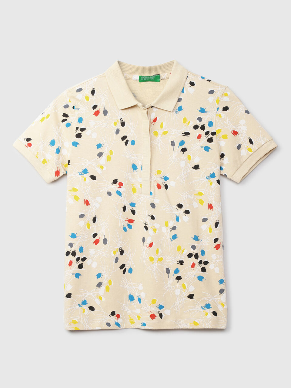 S/SLV PRINTED POLO image number 1