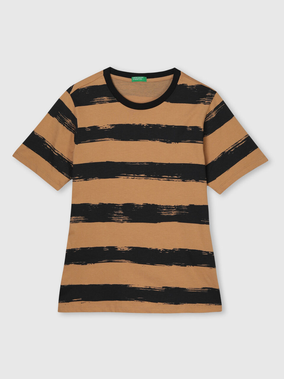 Short Sleeve T-Shirt With Natural Vib Stripe image number 1