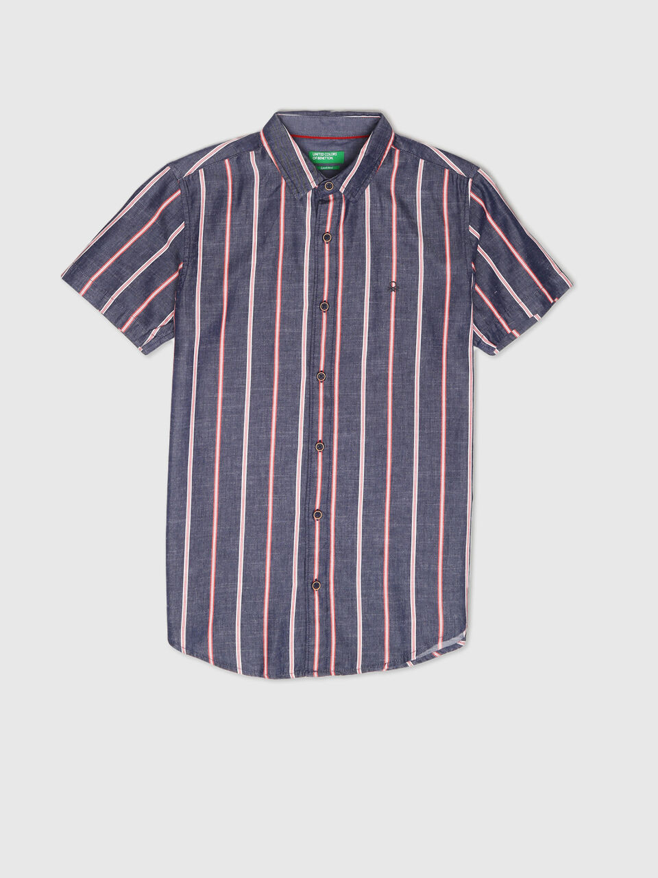 Half Sleeves Spaced Out Vertical Stripe Shirt image number 1