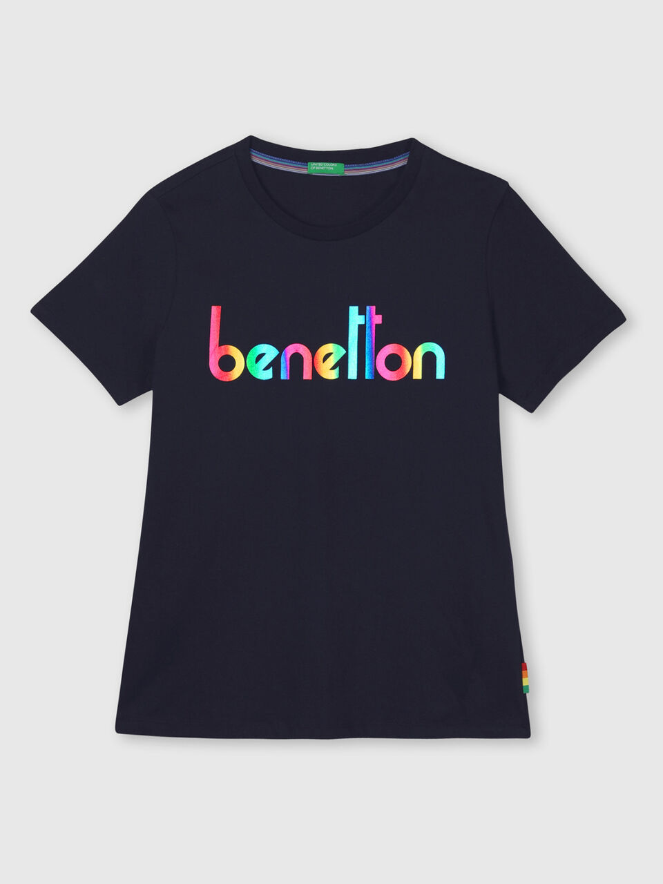 Iconic T-Shirt with Benetton Text image number 1