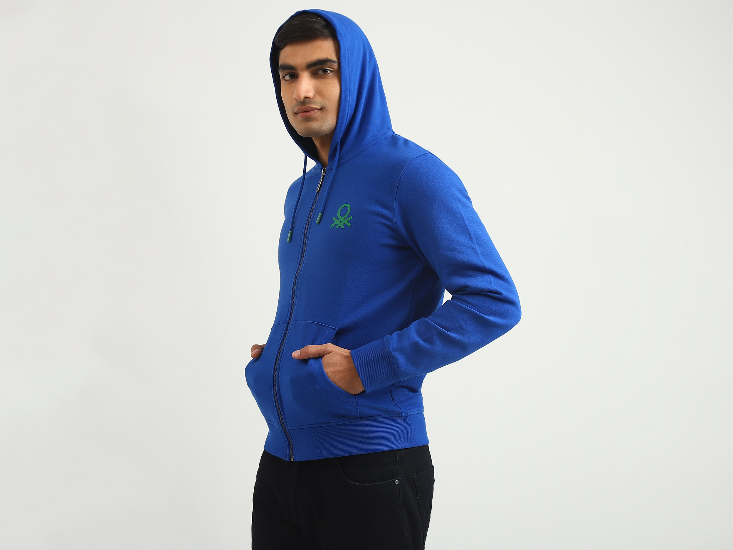 Benetton hooded sweatshirt sales