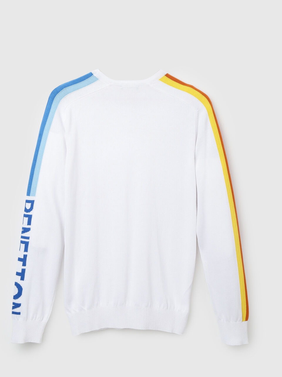 F/S BRANDED STRIPED SLEEVE TRICOT image number 1