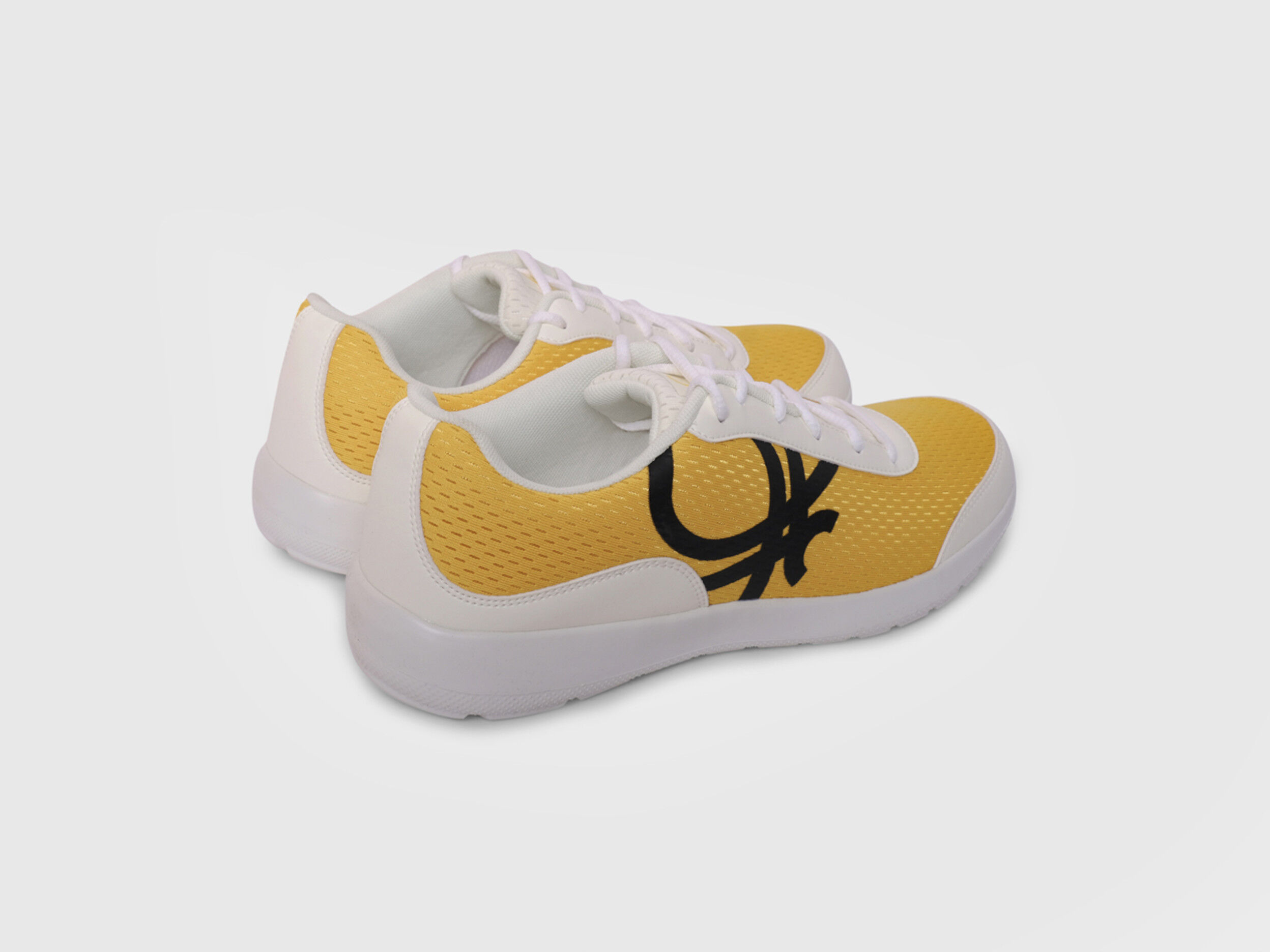 Benetton Mesh Sneakers Yellow Benetton