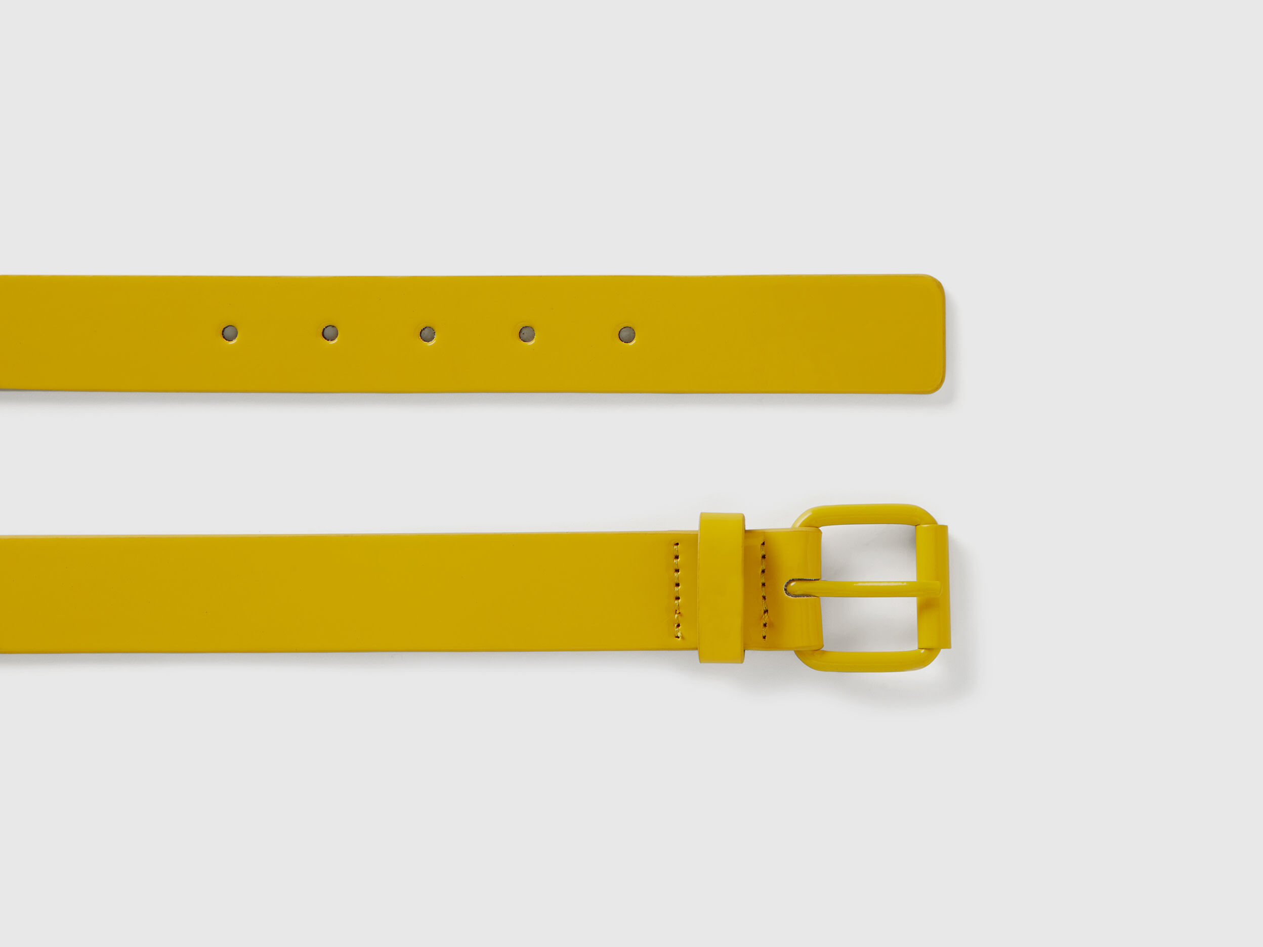 PATENT BELT - Yellow | Benetton