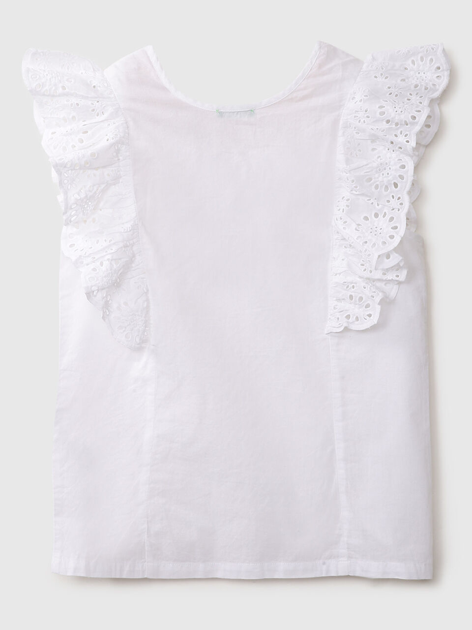 SLV/L RUFFLE EYELET TOP image number 2