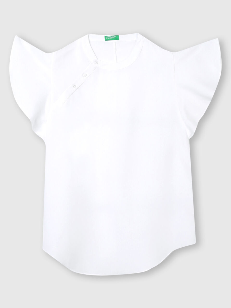 Polyester Asymmetric Placket Top image number 1