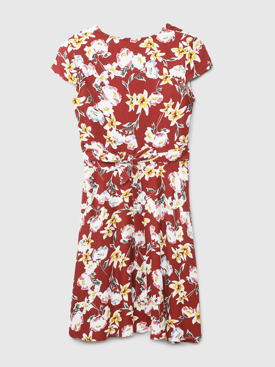 S/S PRINTED WRAP DRESS image number 2