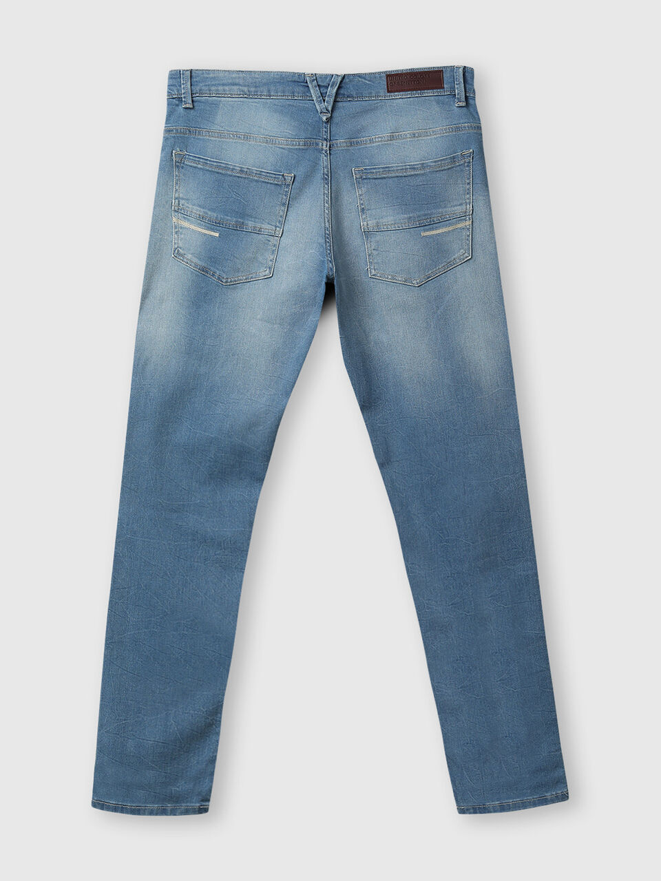 Mid Shade Worn Look Slim Fit Jeans image number 2