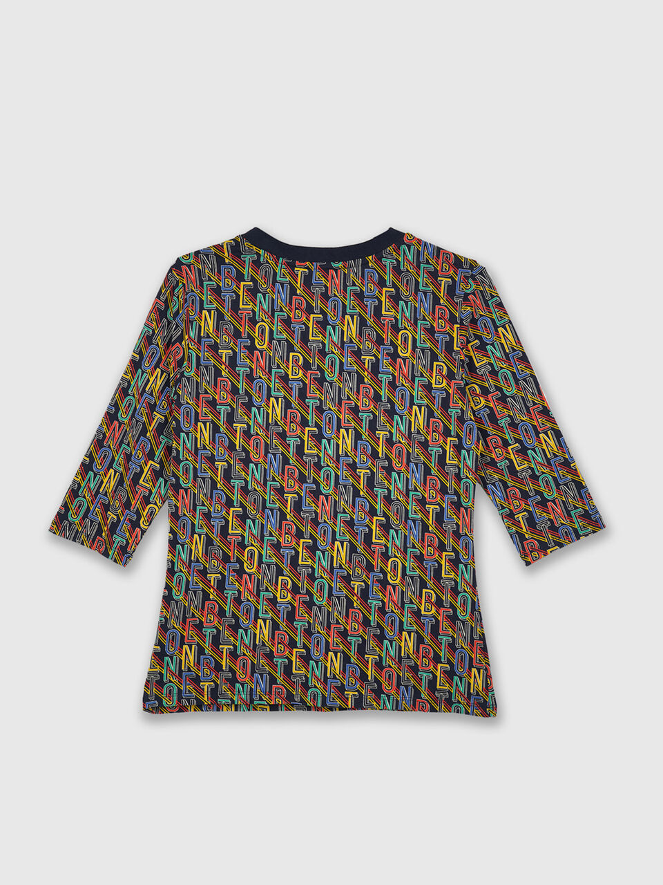 Short Sleeve Tee With Aop And Btn On Shoulder image number null