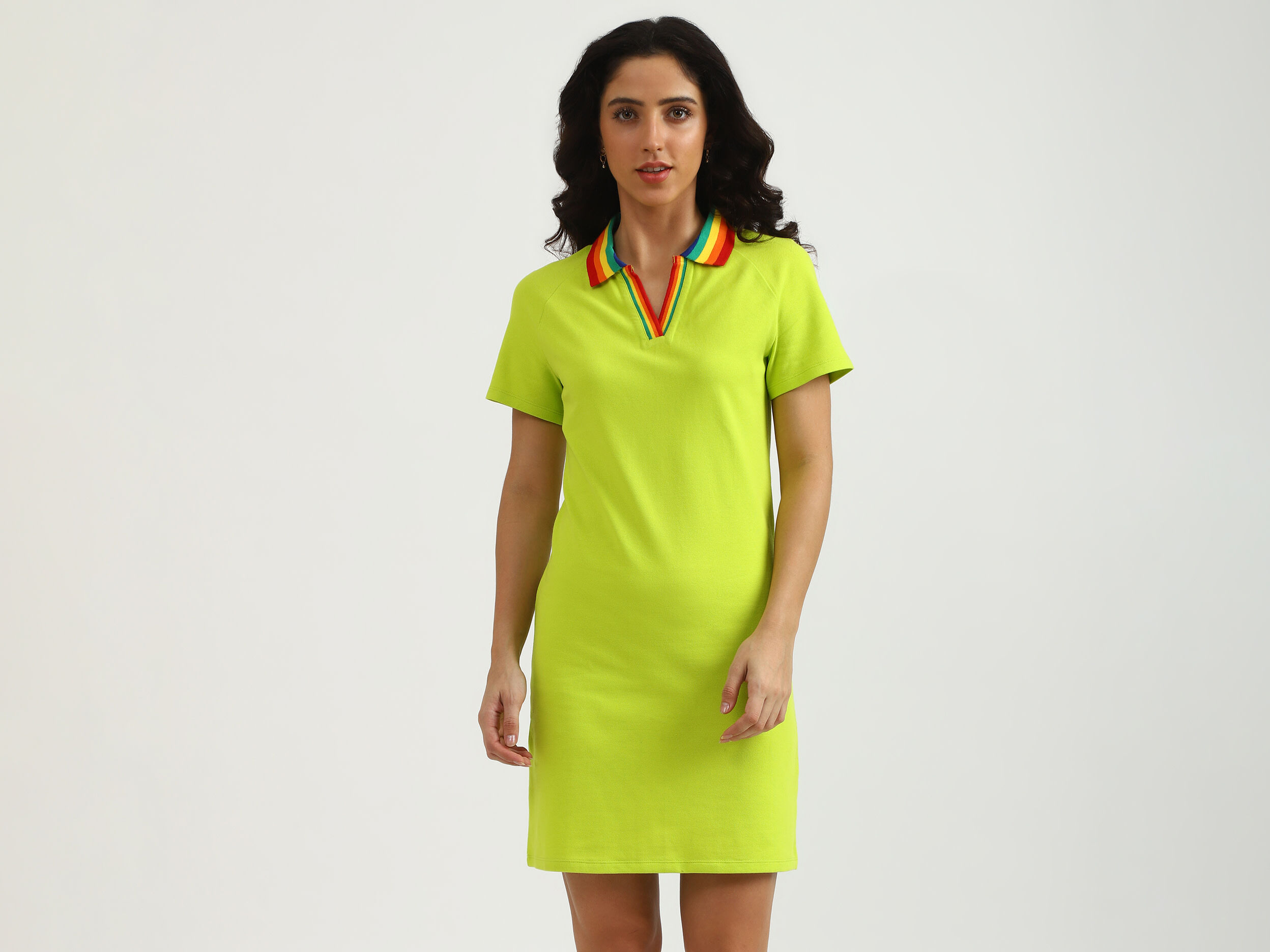 Green online polo dress