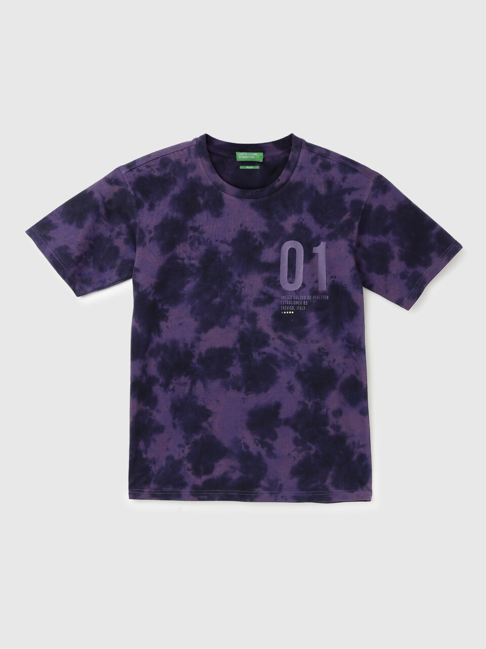 TIE DYE HEAVY JERSEY BOXY TEE image number 1