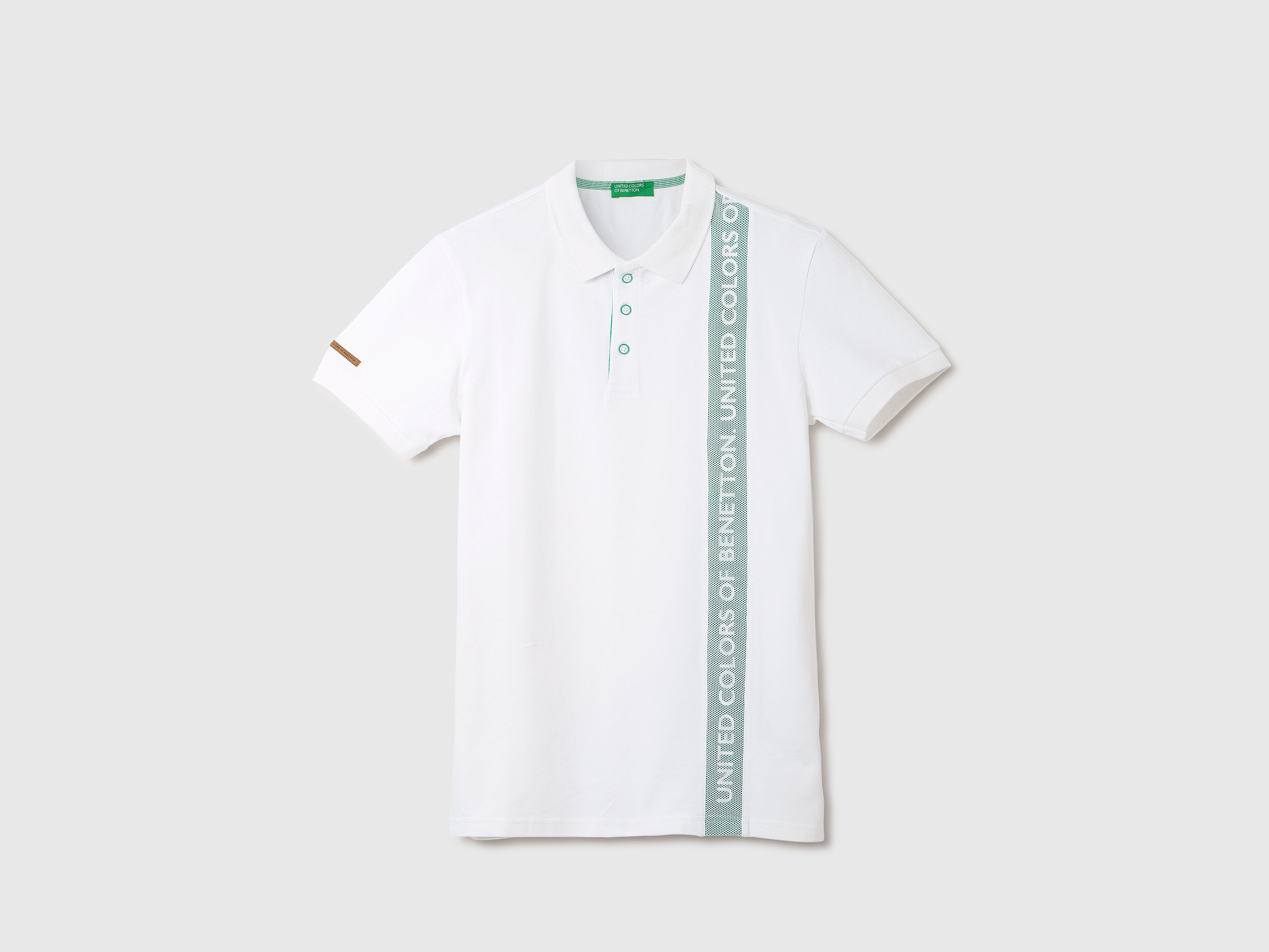 Men Brand Logo T-shirt - White | Benetton