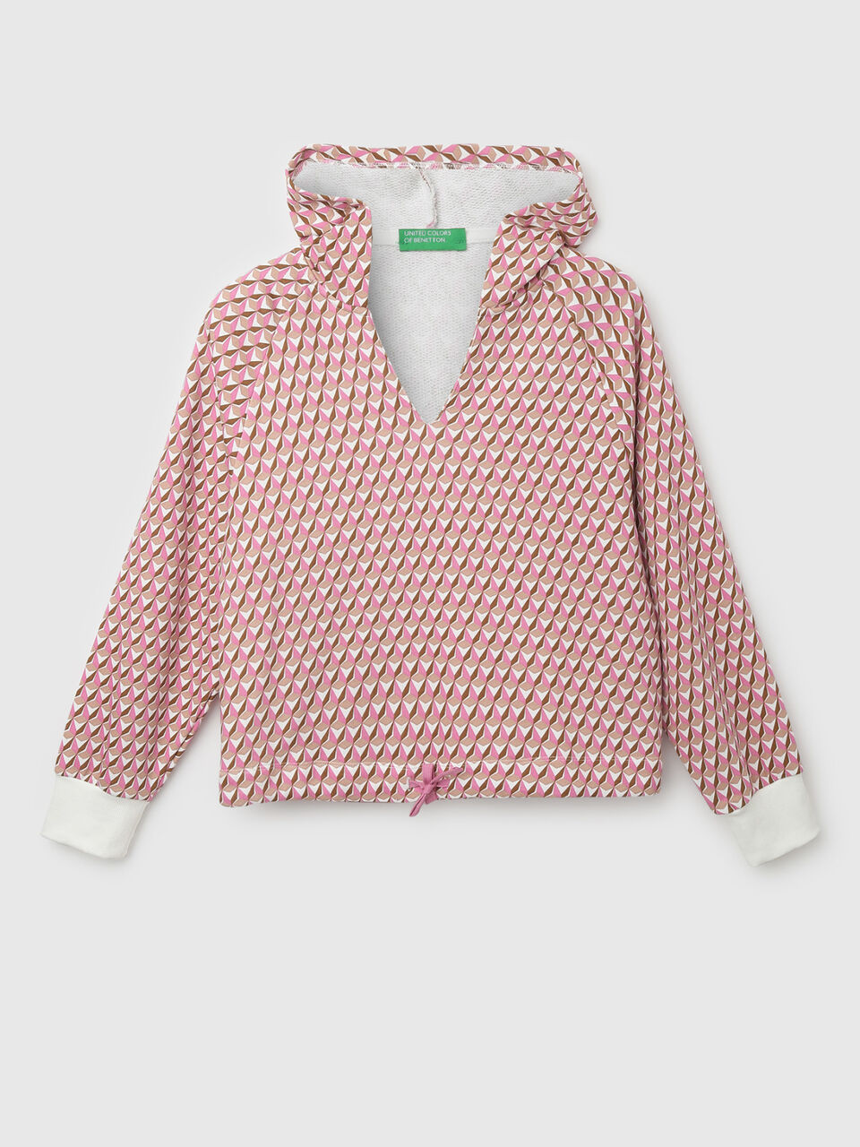 ALL OVER PRINTED SWEATSHIRT WITH HOOD image number 1