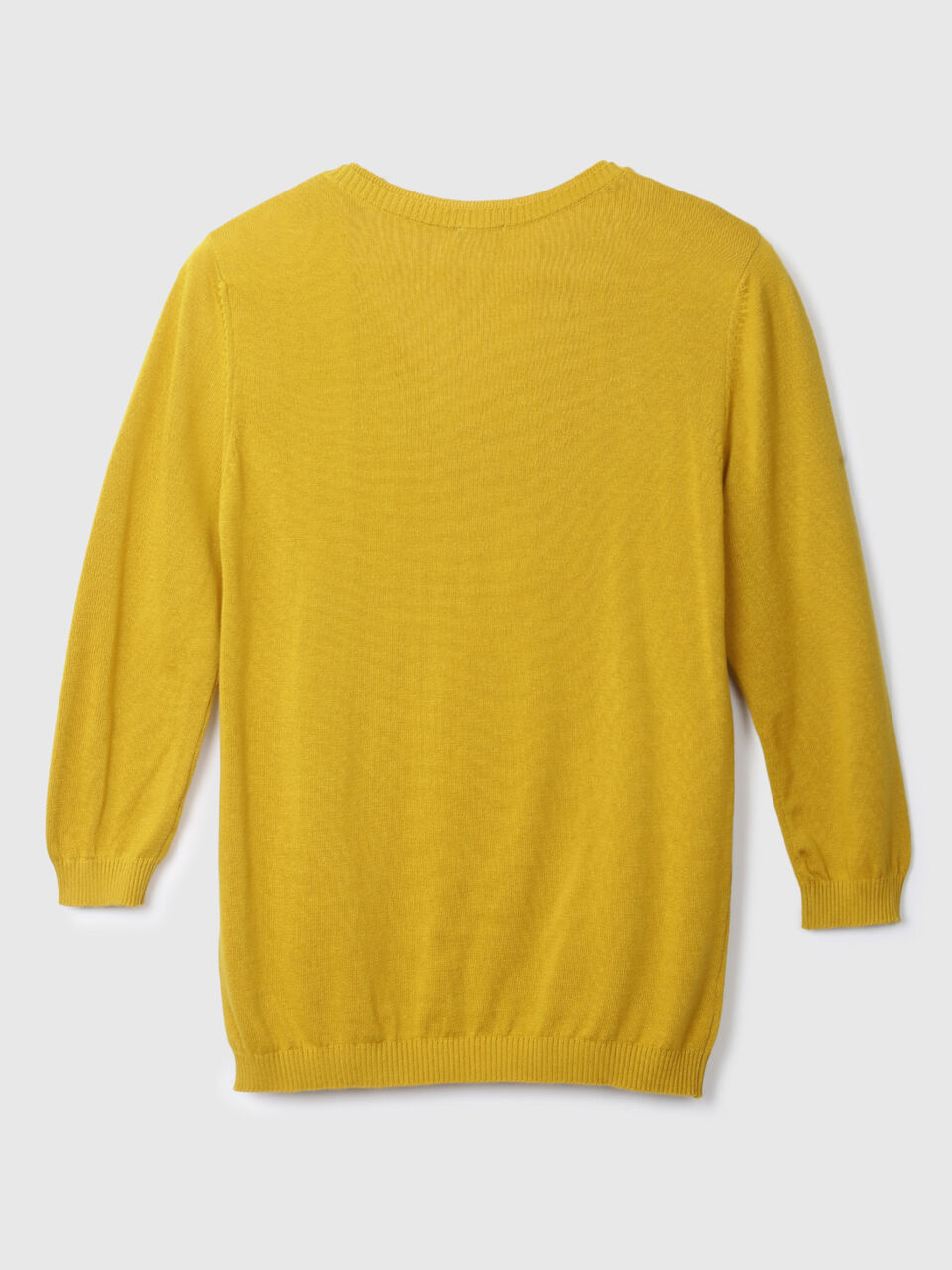 Basic V Neck 3/4Th Sleeve Solid Tricot image number 2