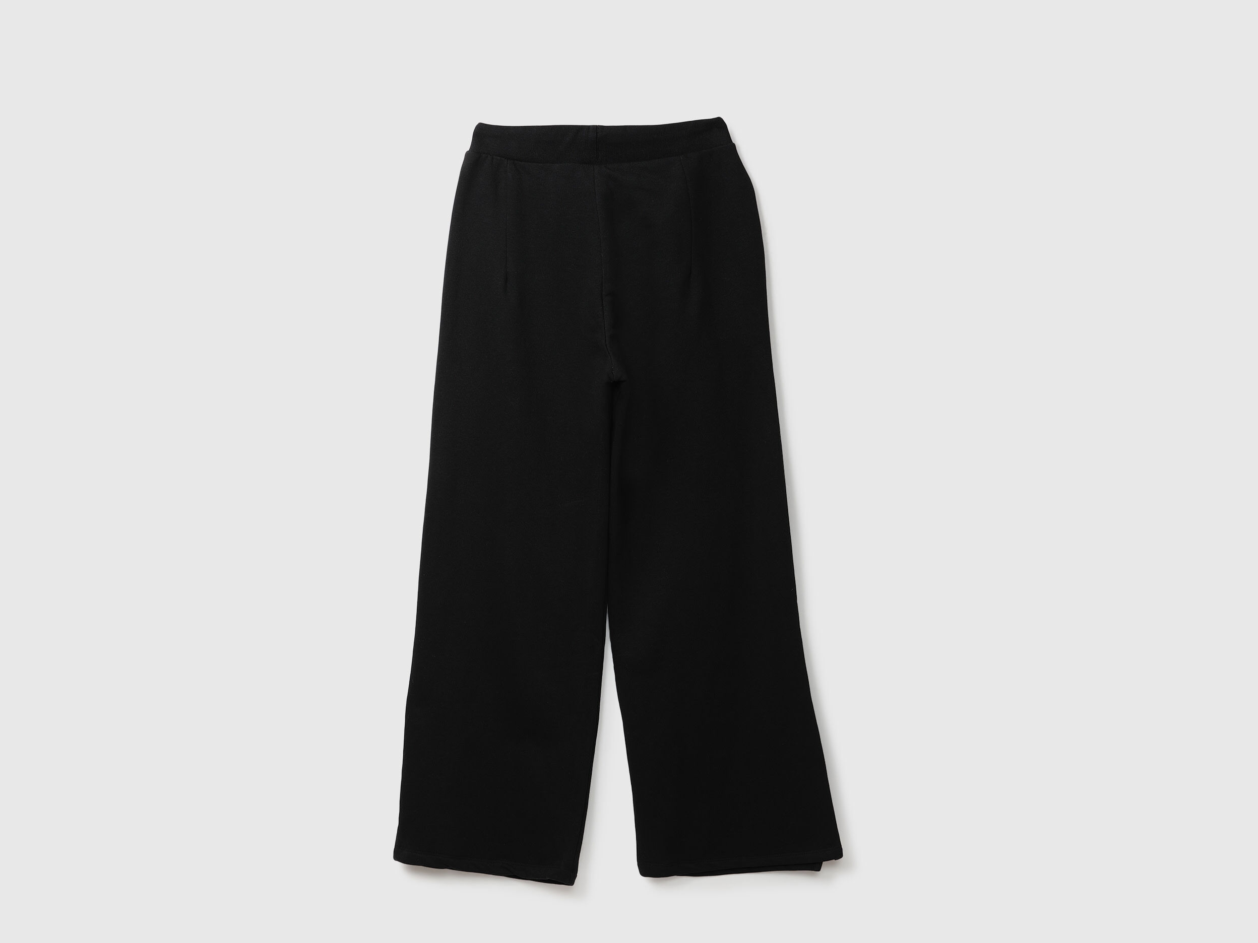Women Solid Loose Fit Trousers - Black | Benetton