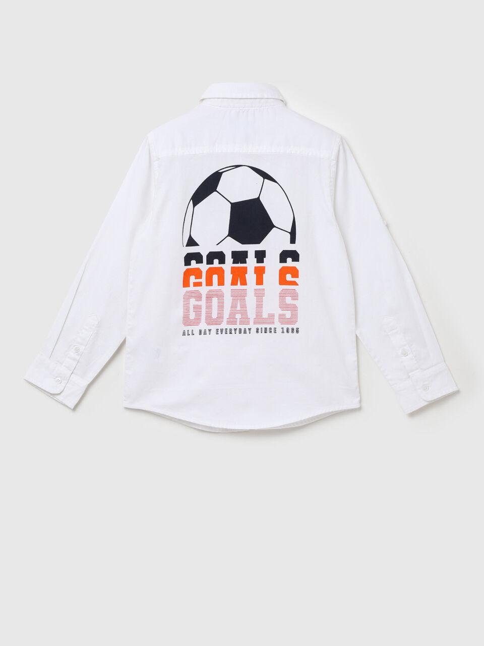 Oxford shirt with GOAL print at back image number 2