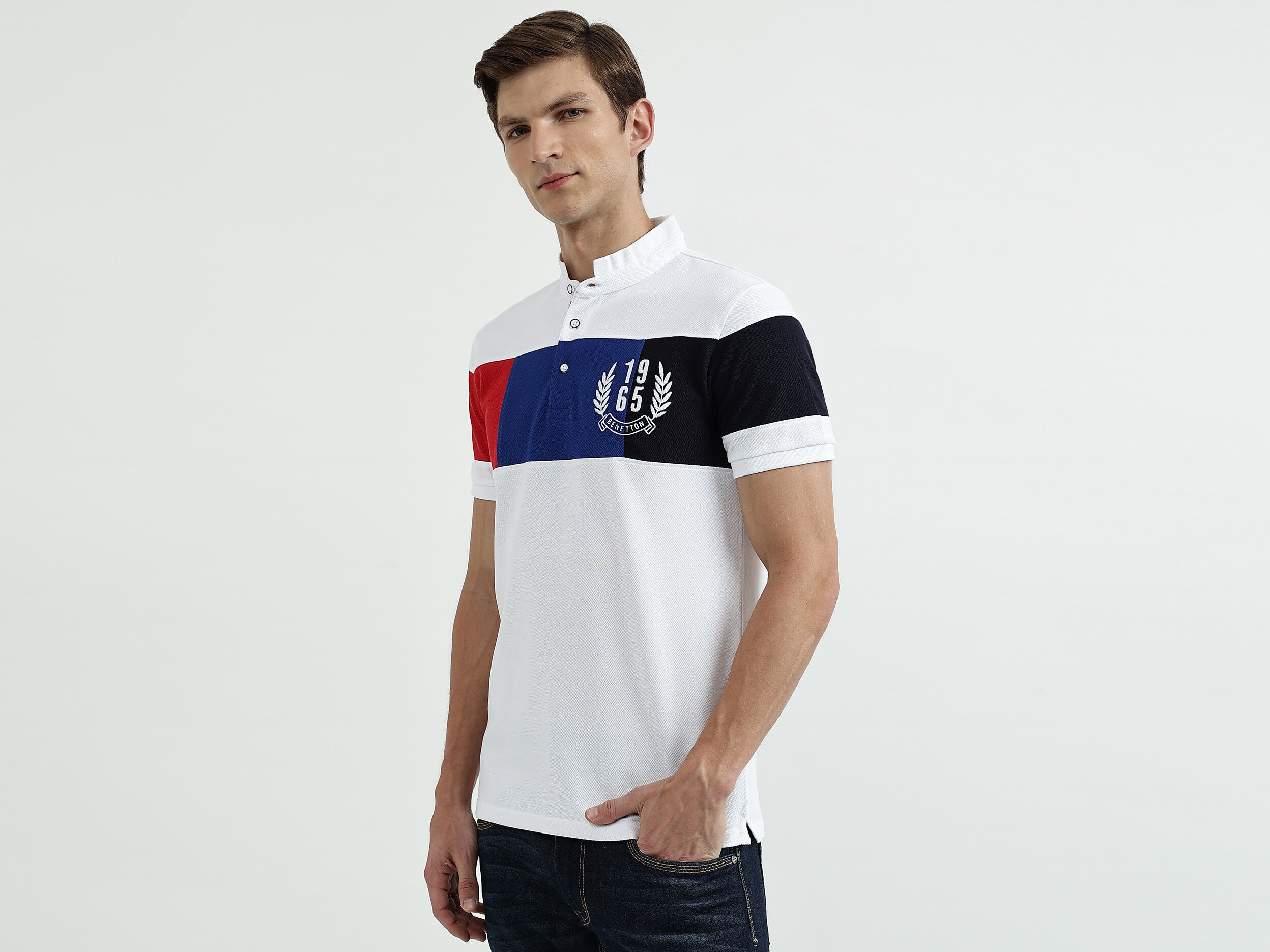 Benetton mens polo shirts cheap