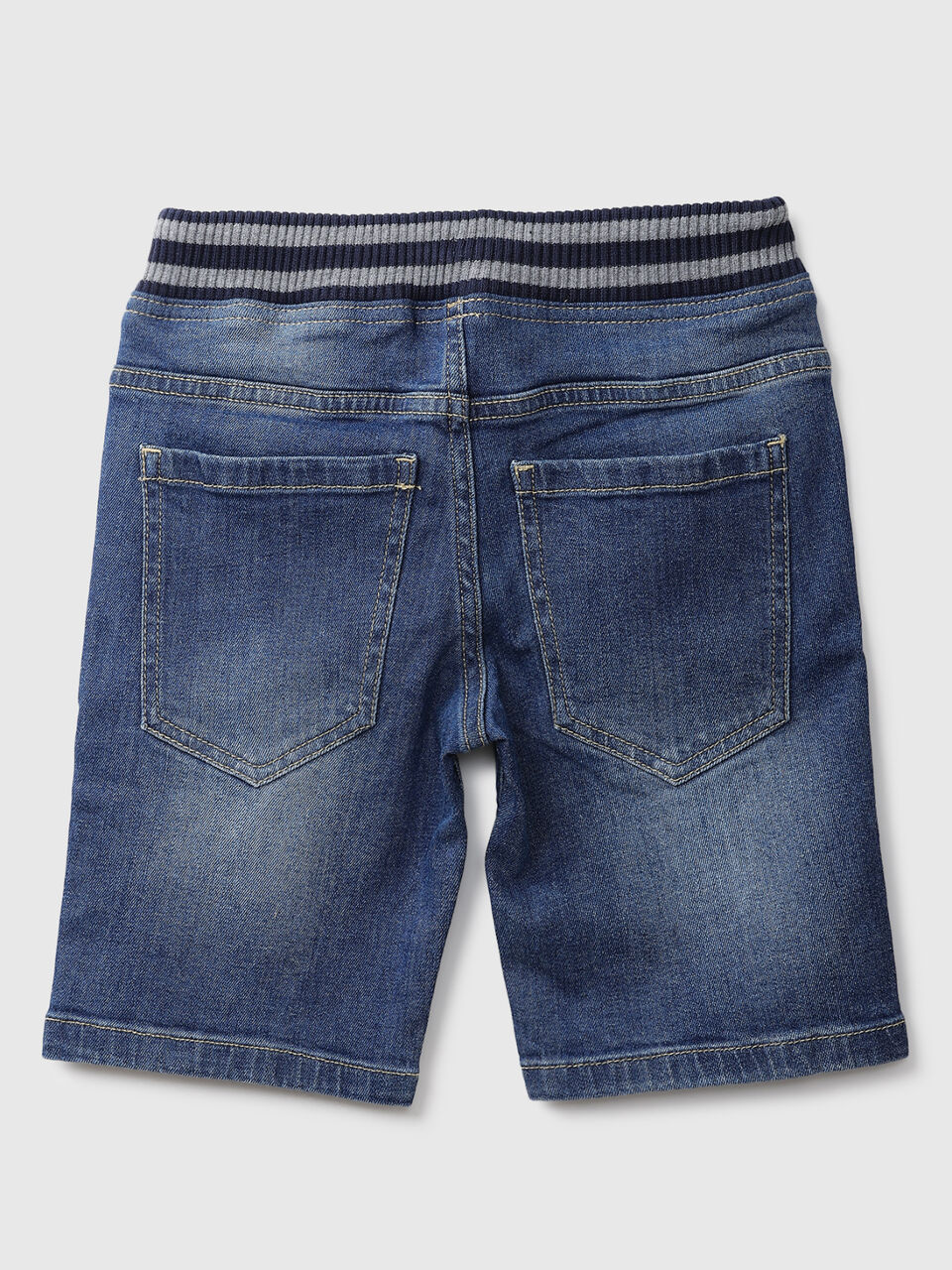Stripe Rib Short With Drawcord image number 2