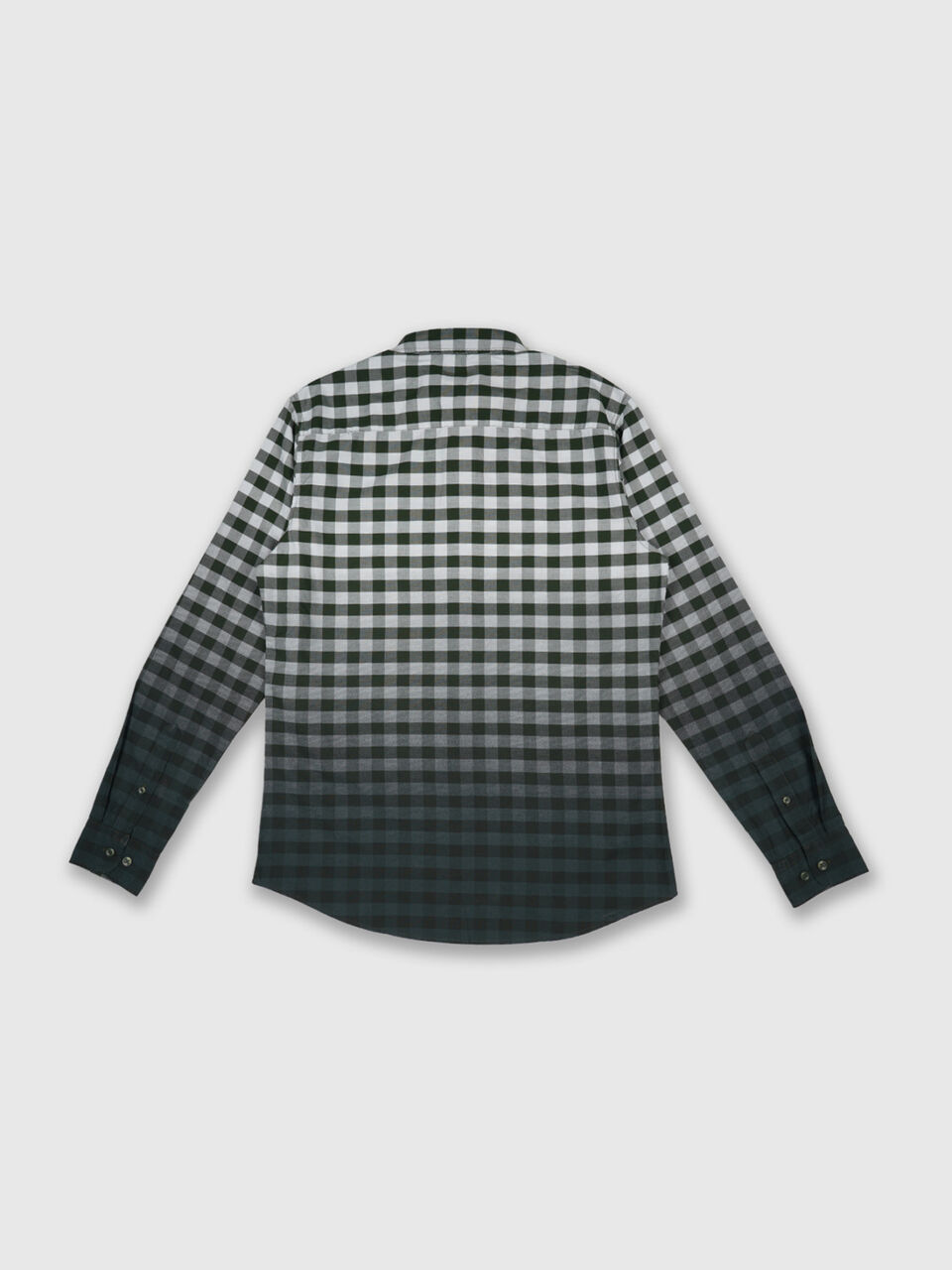 Fill Sleeve Ombre Check Shirt image number 2