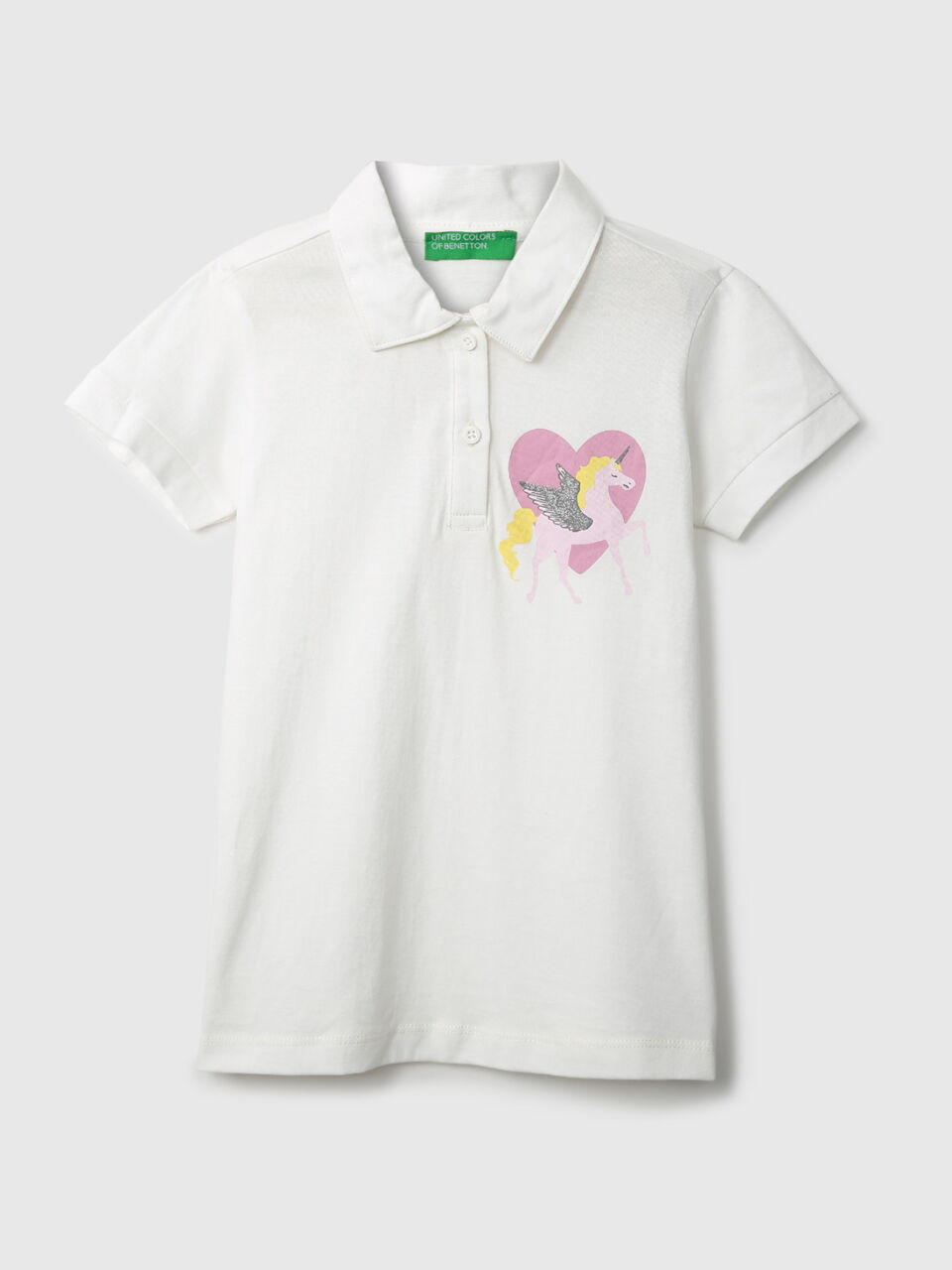 POLO WITH SEQUIN BADGE image number 1