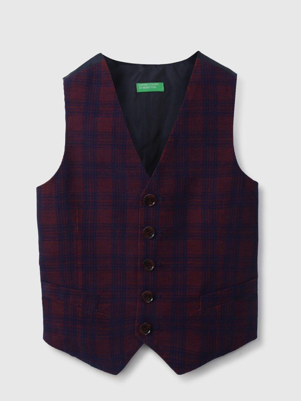 CORDUROY CHECK WAISTCOAT image number 1