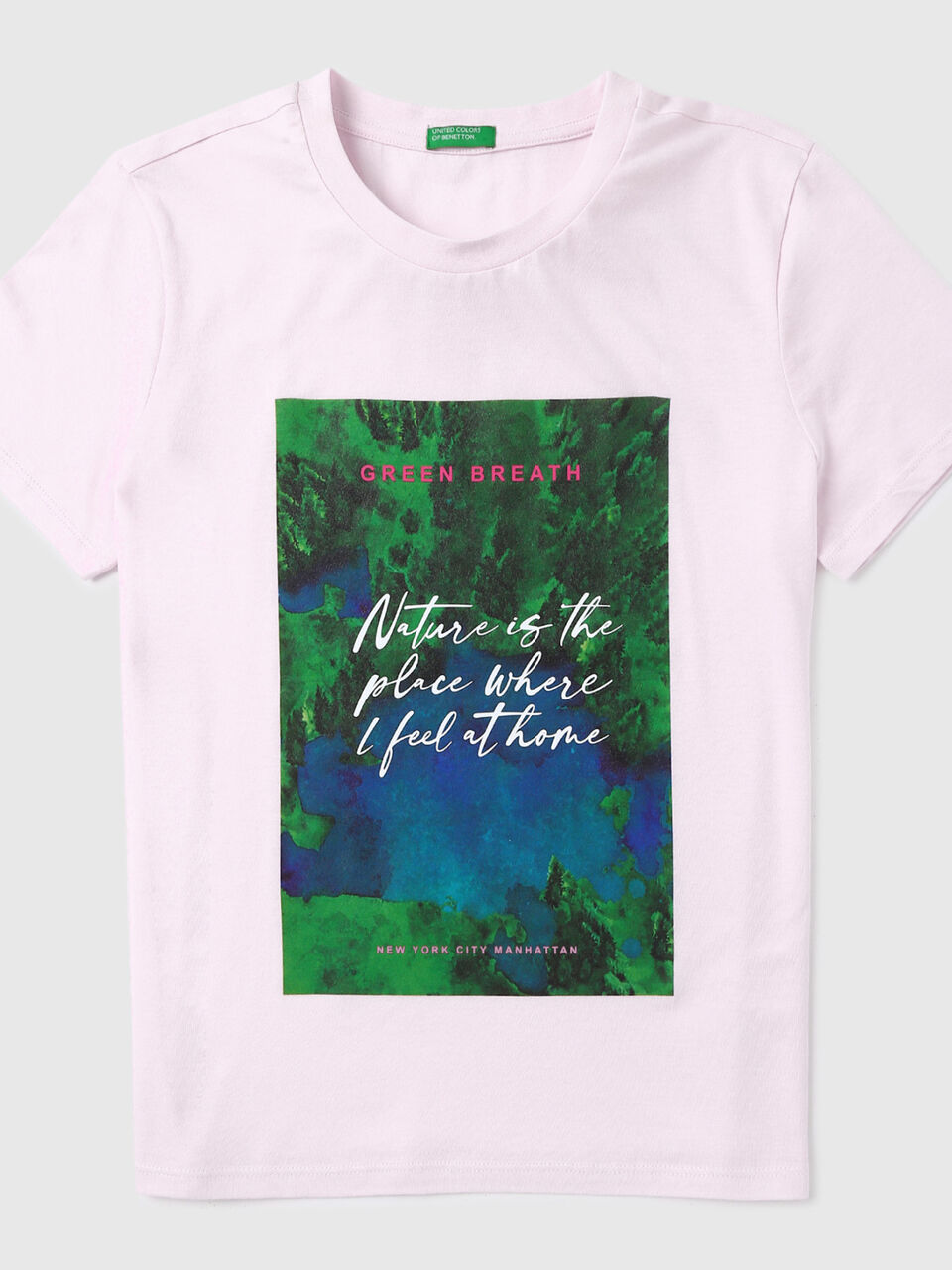 Short Sleeve Printed Round Neck Top image number 1