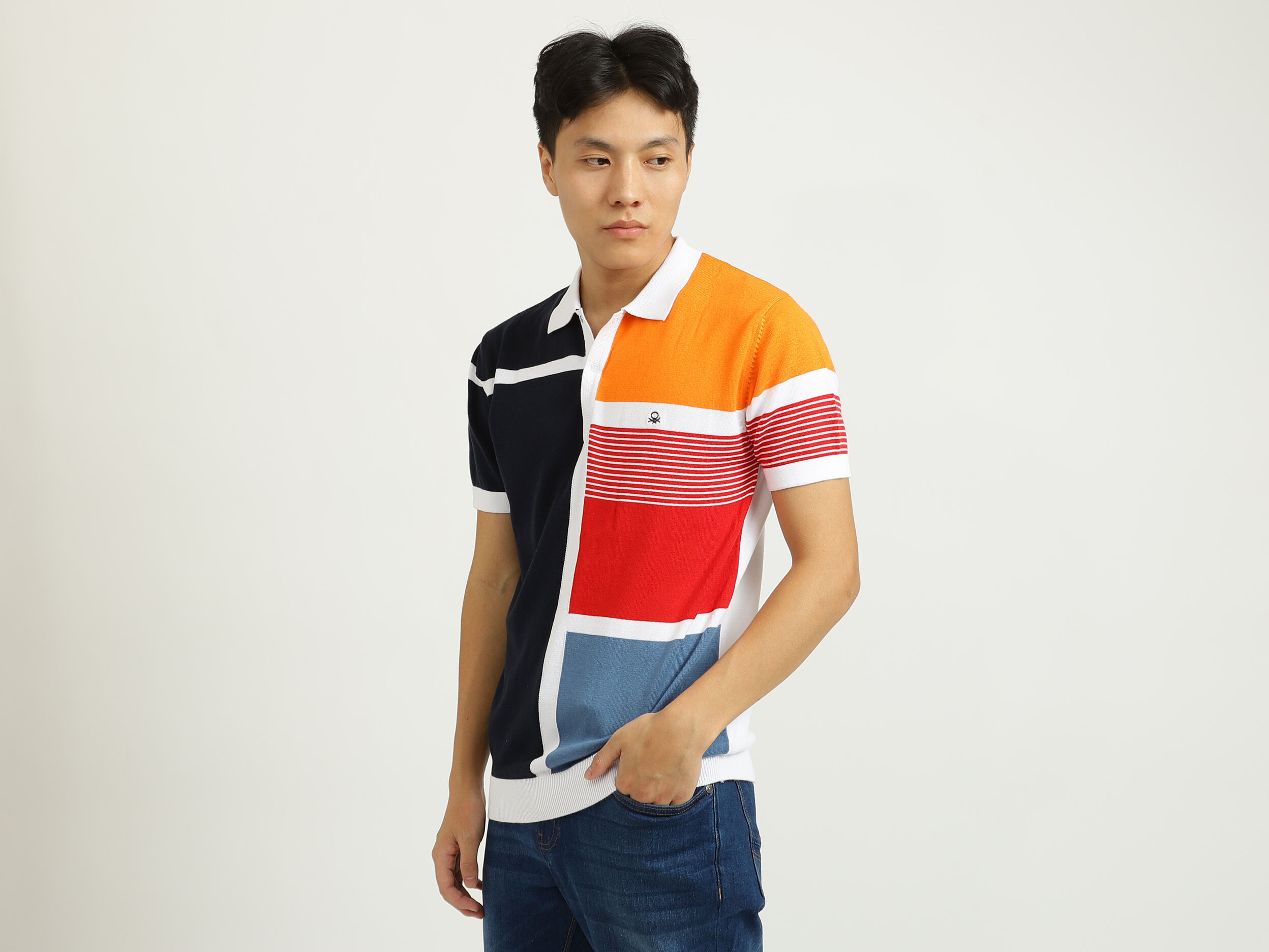 Benetton polo t shirts online new arrivals