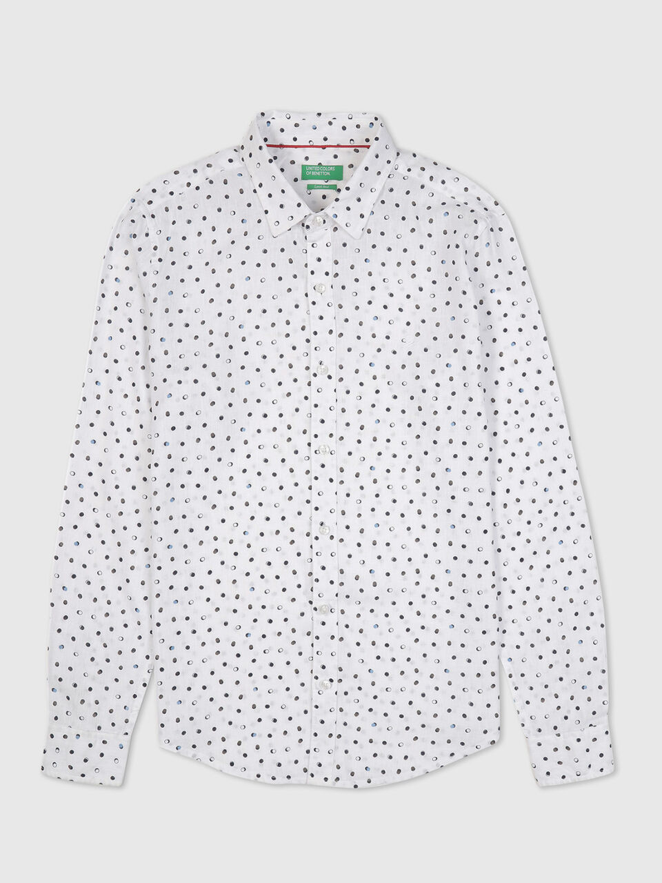 Full Sleeves Lyocell Circular Print Shirt image number 1