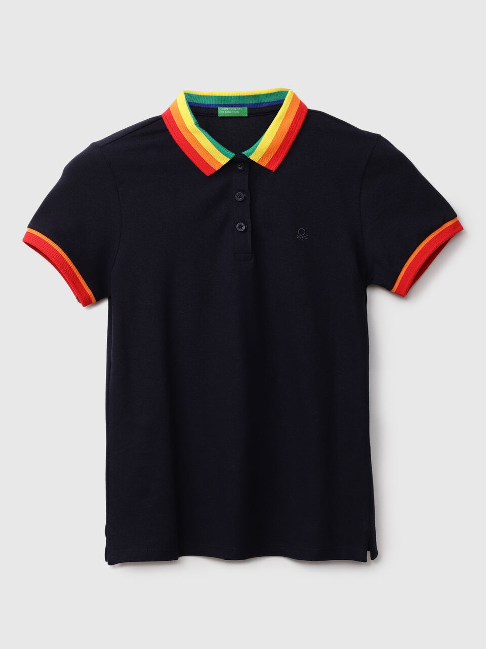 S/SLV MULTICOLOR COLLAR POLO image number 1
