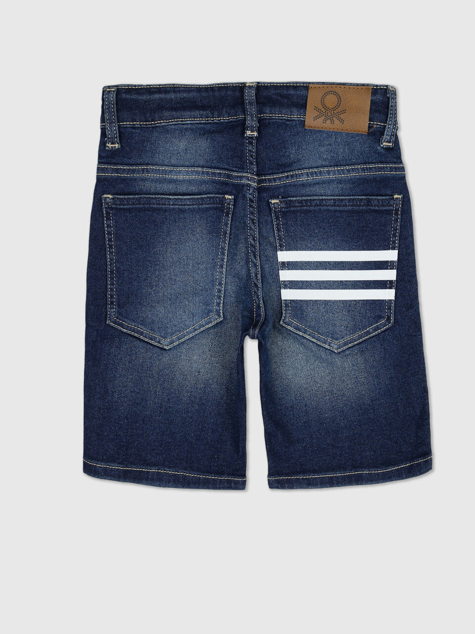 Recycle Denim Short With Print image number 2