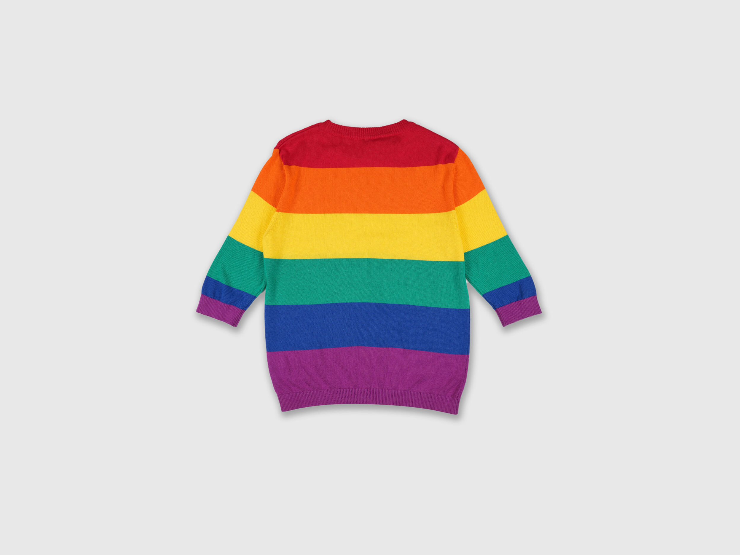 Rainbow Stripe Sweater Multi color Benetton