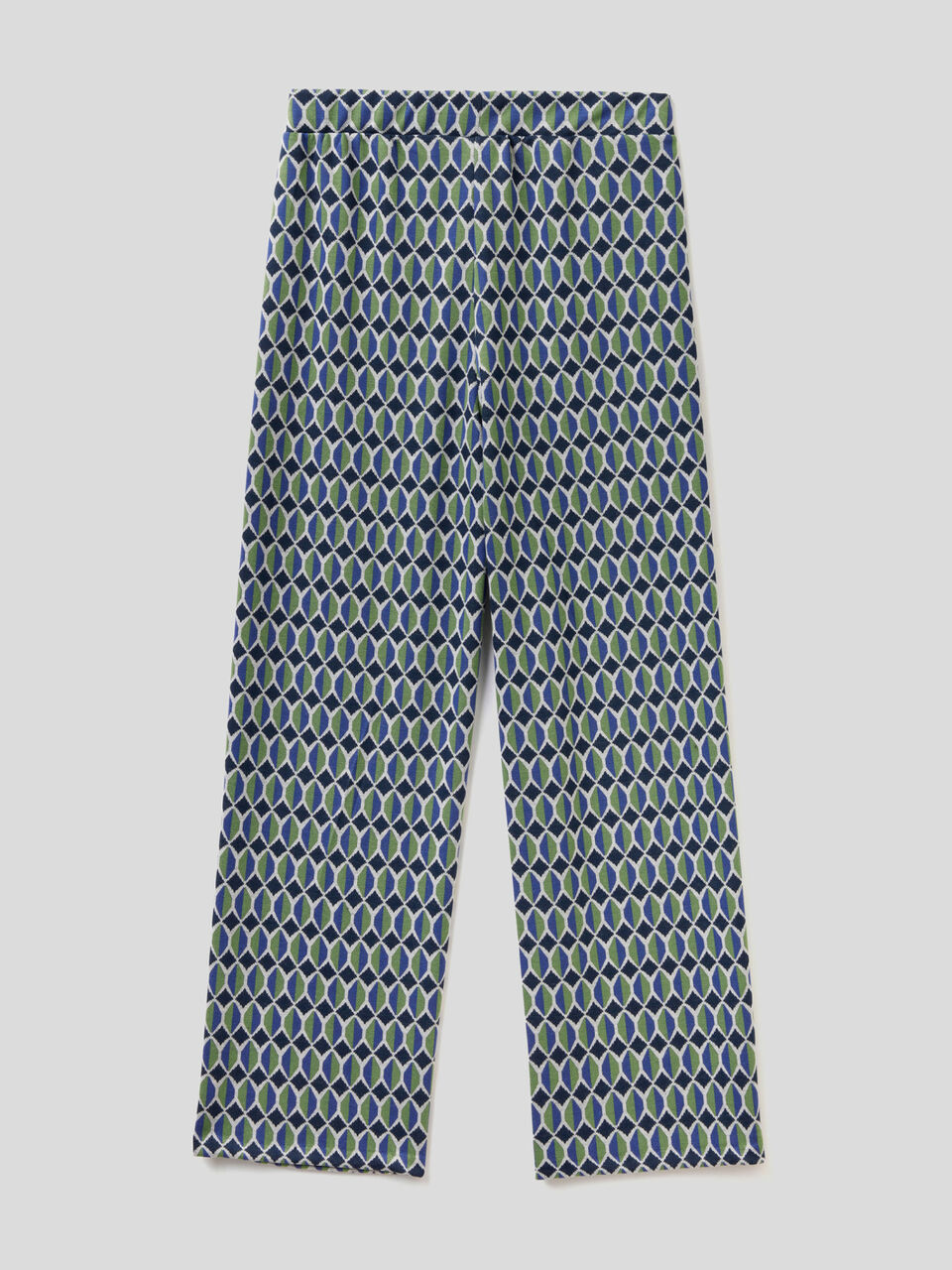 EASY PULL ON AOP KNIT TROUSERS image number 2