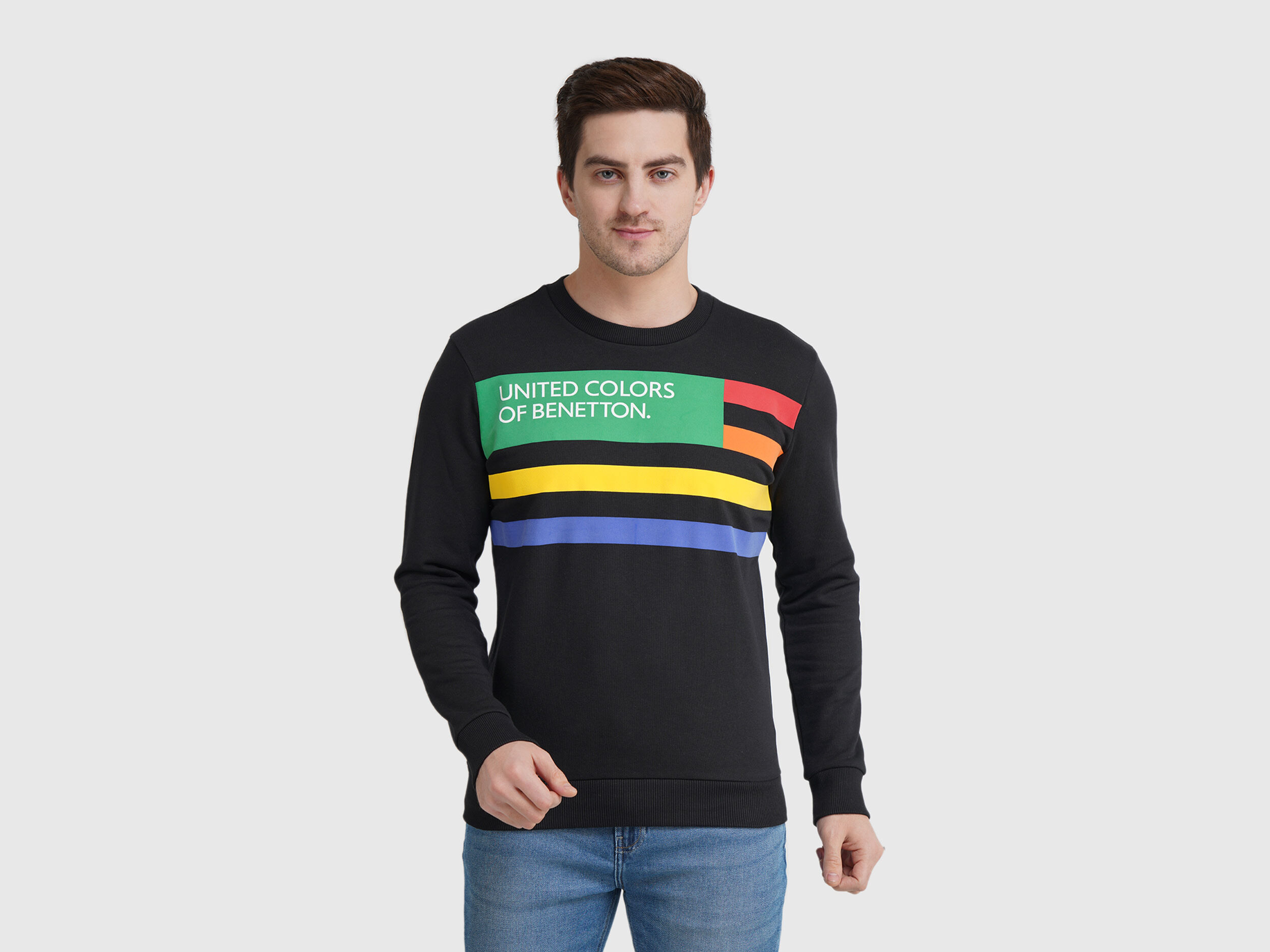 United colors of benetton black sweatshirt 2025