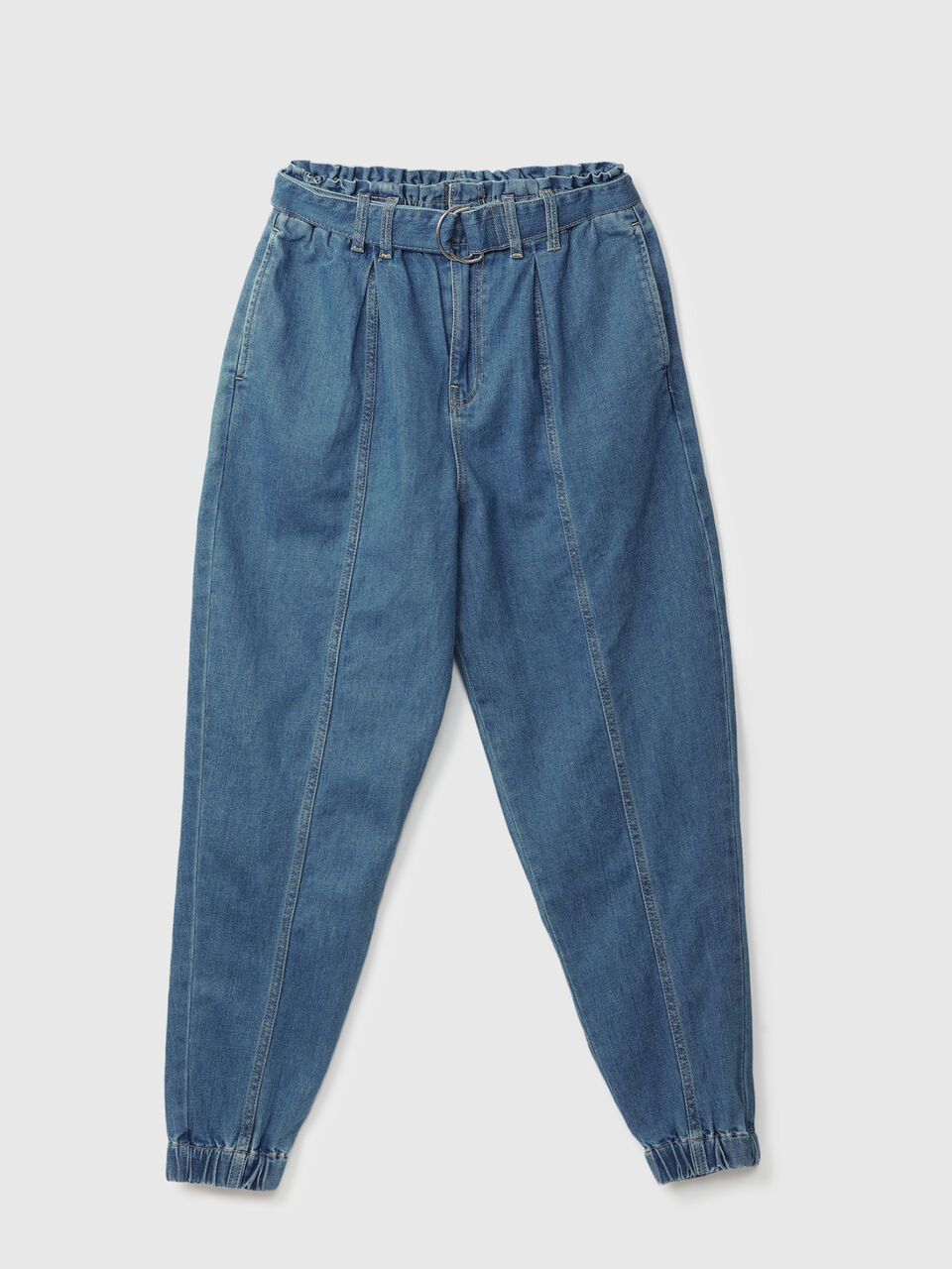 PAPER BAG DENIM WITH SELF BELT image number 1